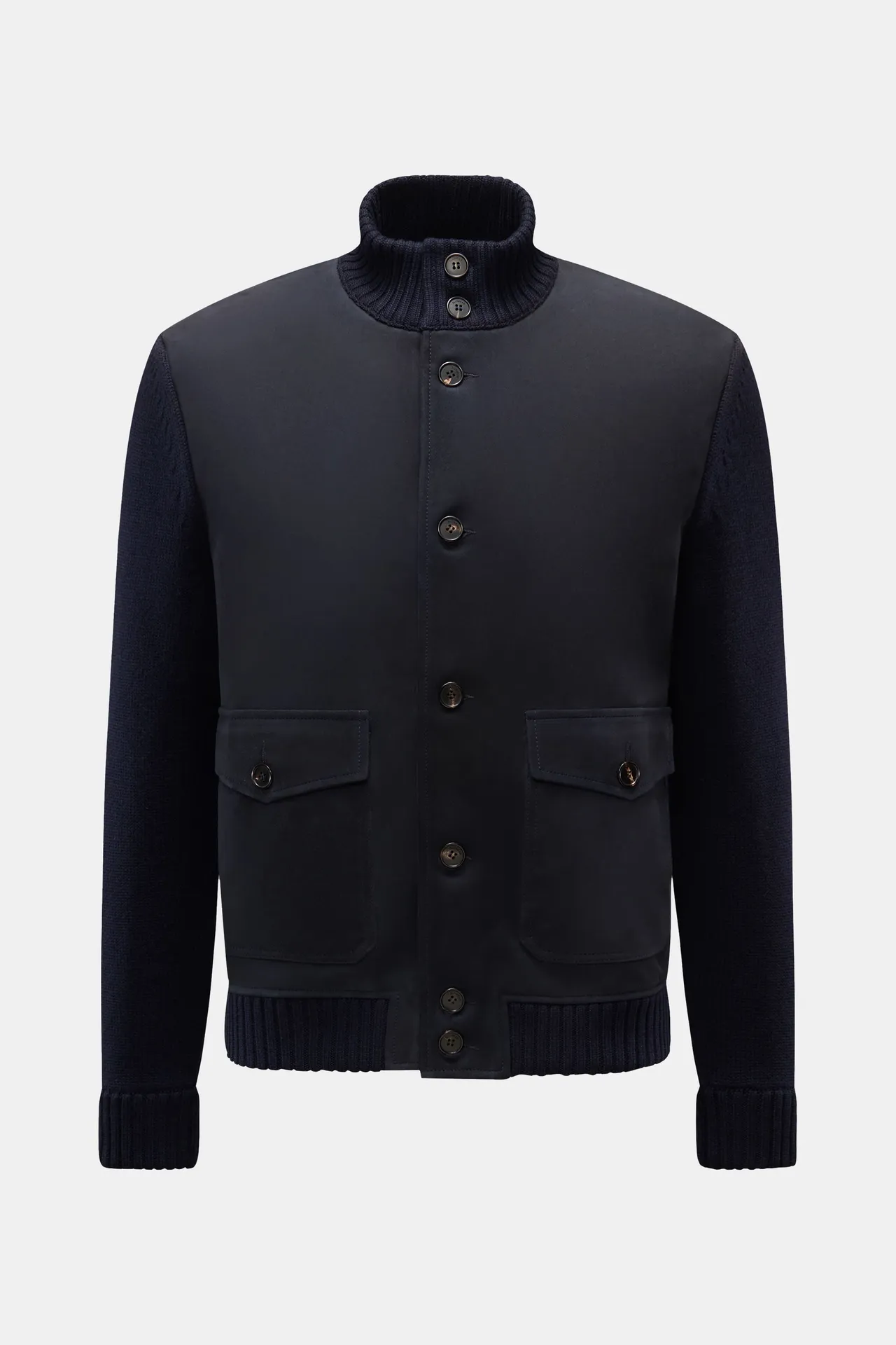 Zanone - Herren - Strickblouson navy Zanone - Herren - Strickblouson navy