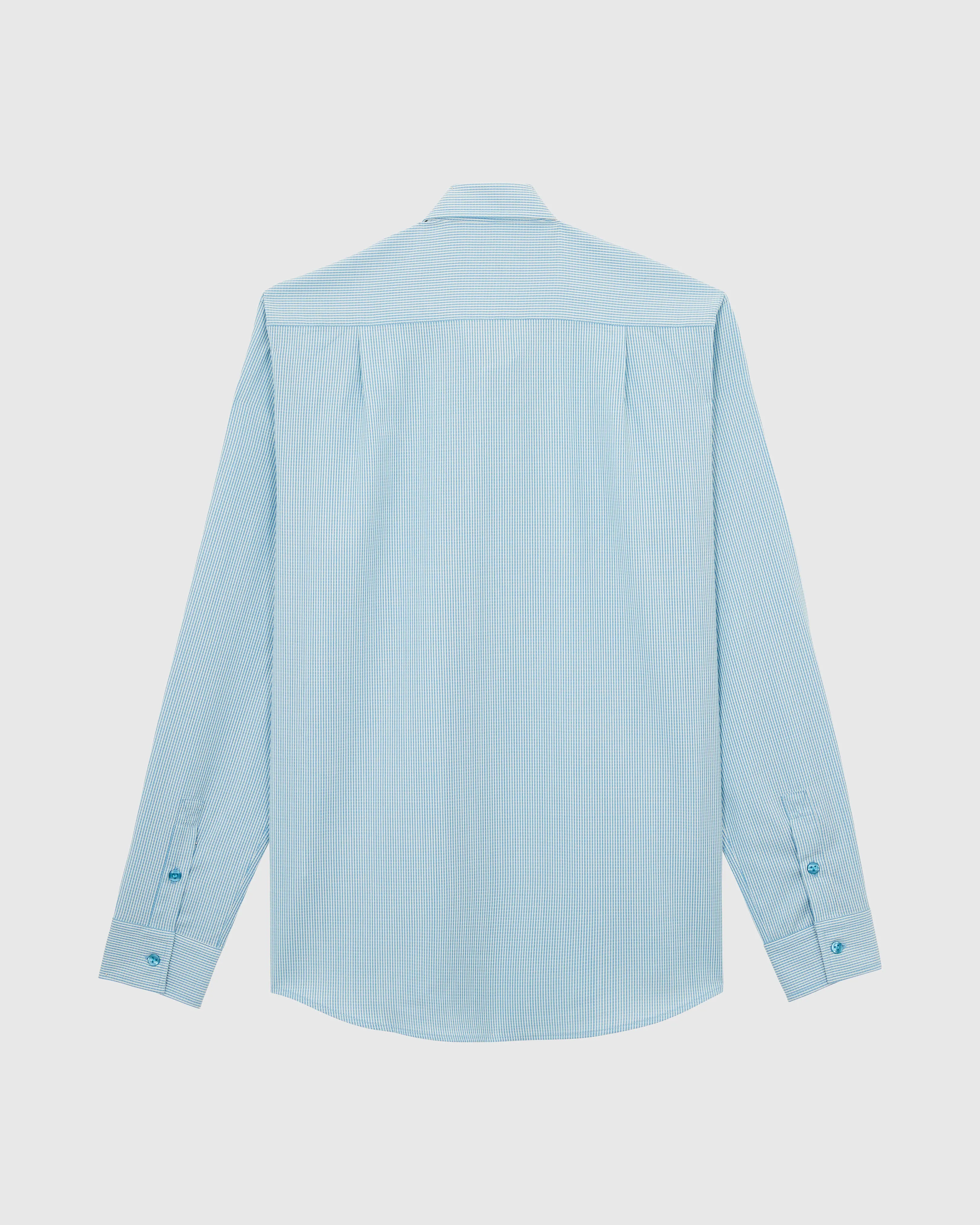 Vilebrequin - Figurbetontes Micro Rayures Wollhemd Für Herren - Hemd - Cool - Blau - Größe XXL – Bild 2