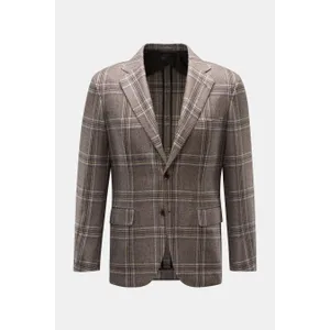 Brioni - Herren - Cashmere Sakko %27New Plume%27 dunkelbraun/beige kariert Brioni - Herren - Cashmere Sakko %27New Plume%27 dunkelbraun/beige kariert