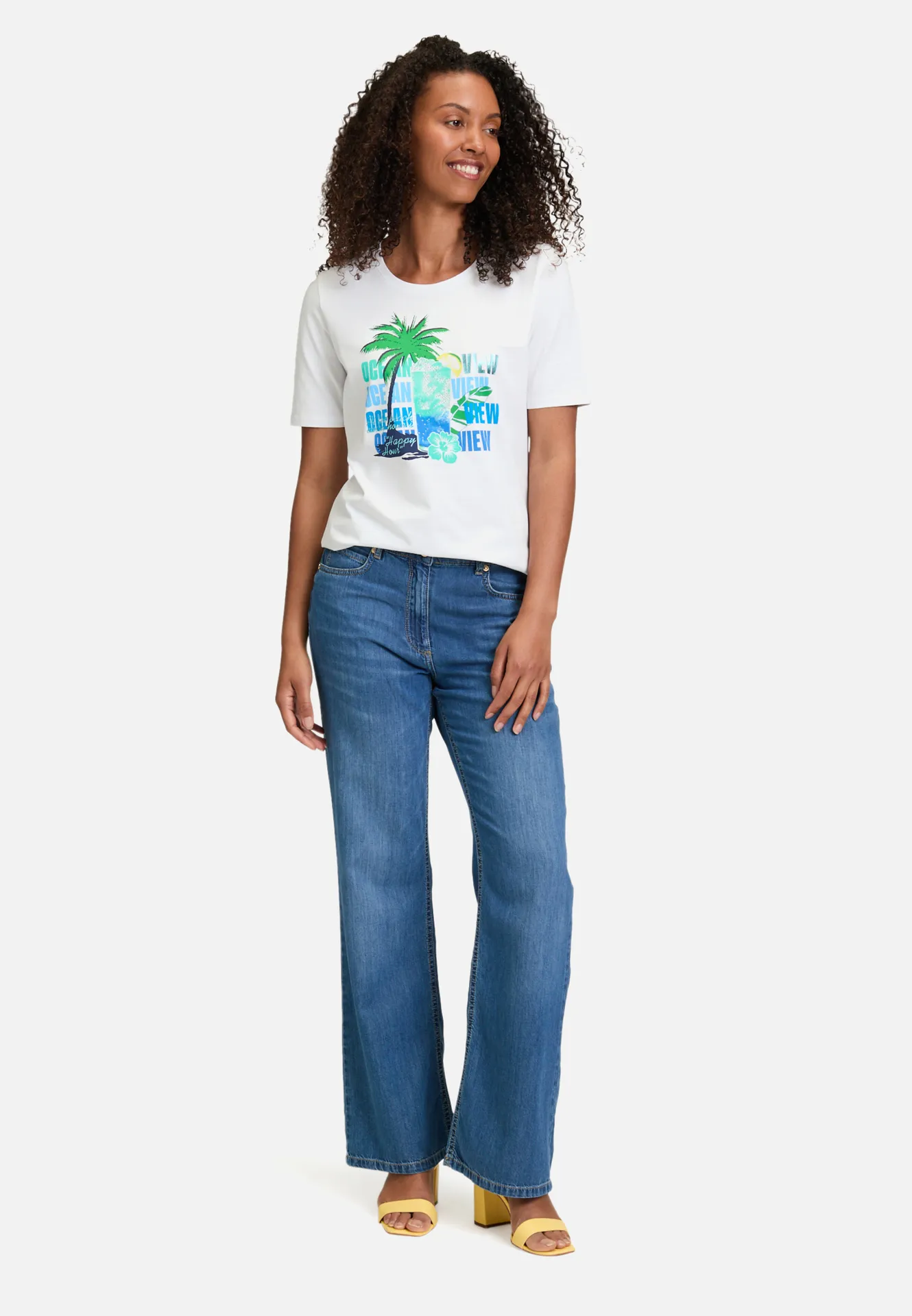 Basic Shirt mit Aufdruck – Bild 2