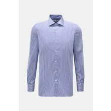 Borrelli - Herren - Business Hemd %27Luciano%27 Haifisch-Kragen navy/weiß gestreift Borrelli - Herren - Business Hemd %27Luciano%27 Haifisch-Kragen navy/weiß gestreift