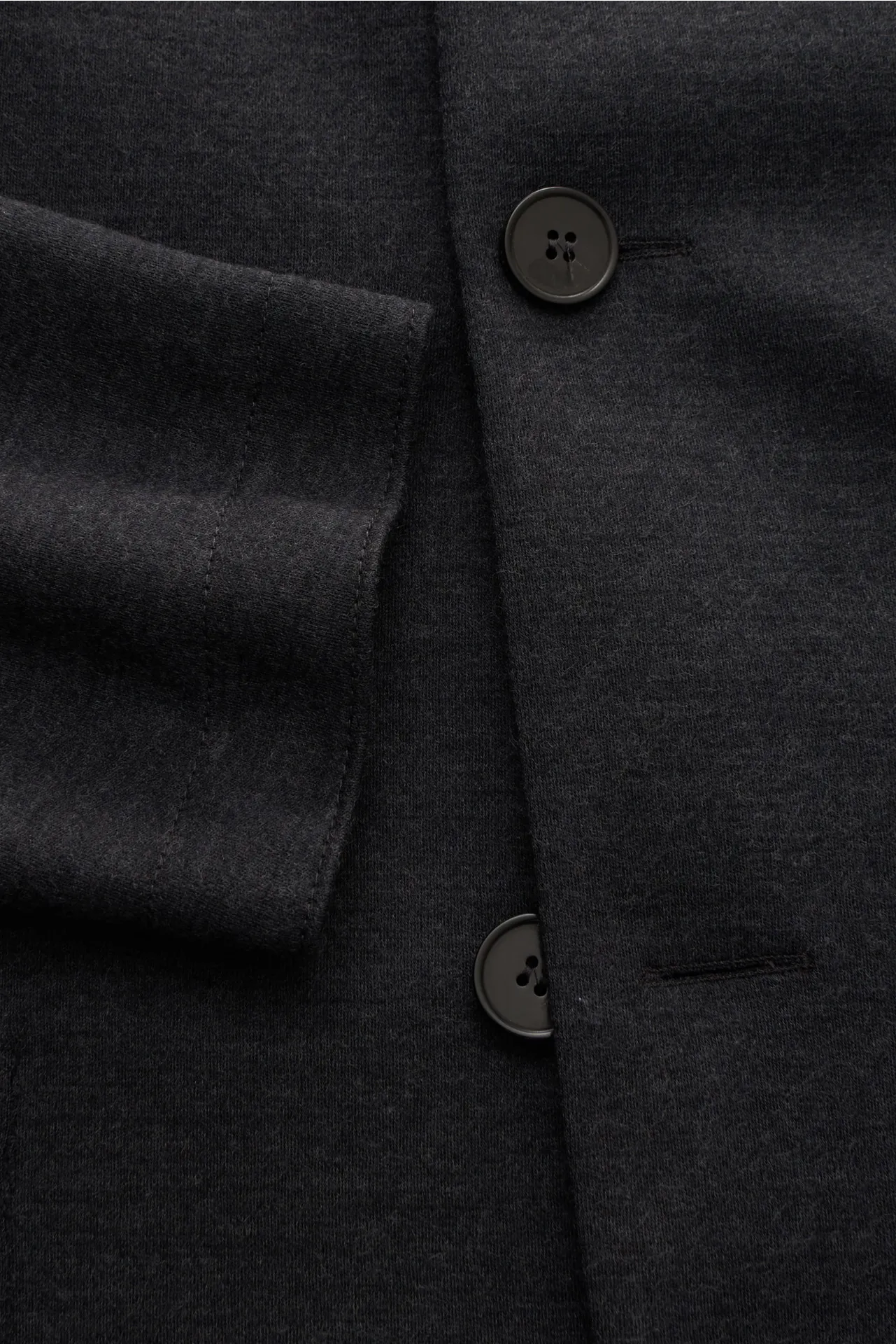 Harris Wharf London - Herren - Merino Blazer 'Nehru Jacket' anthrazit – Bild 2