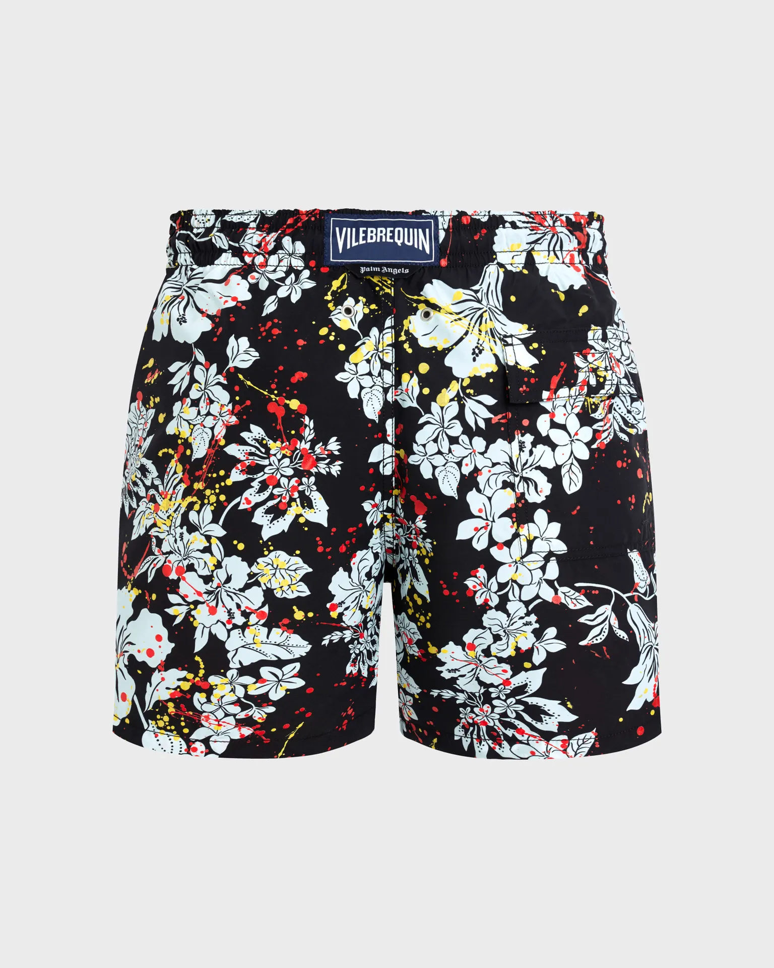 Vilebrequin - Men Swim Shorts Flower Splash - Vbq X Palm Angels - Bademode - Moorea - Schwarz - Größe L – Bild 2