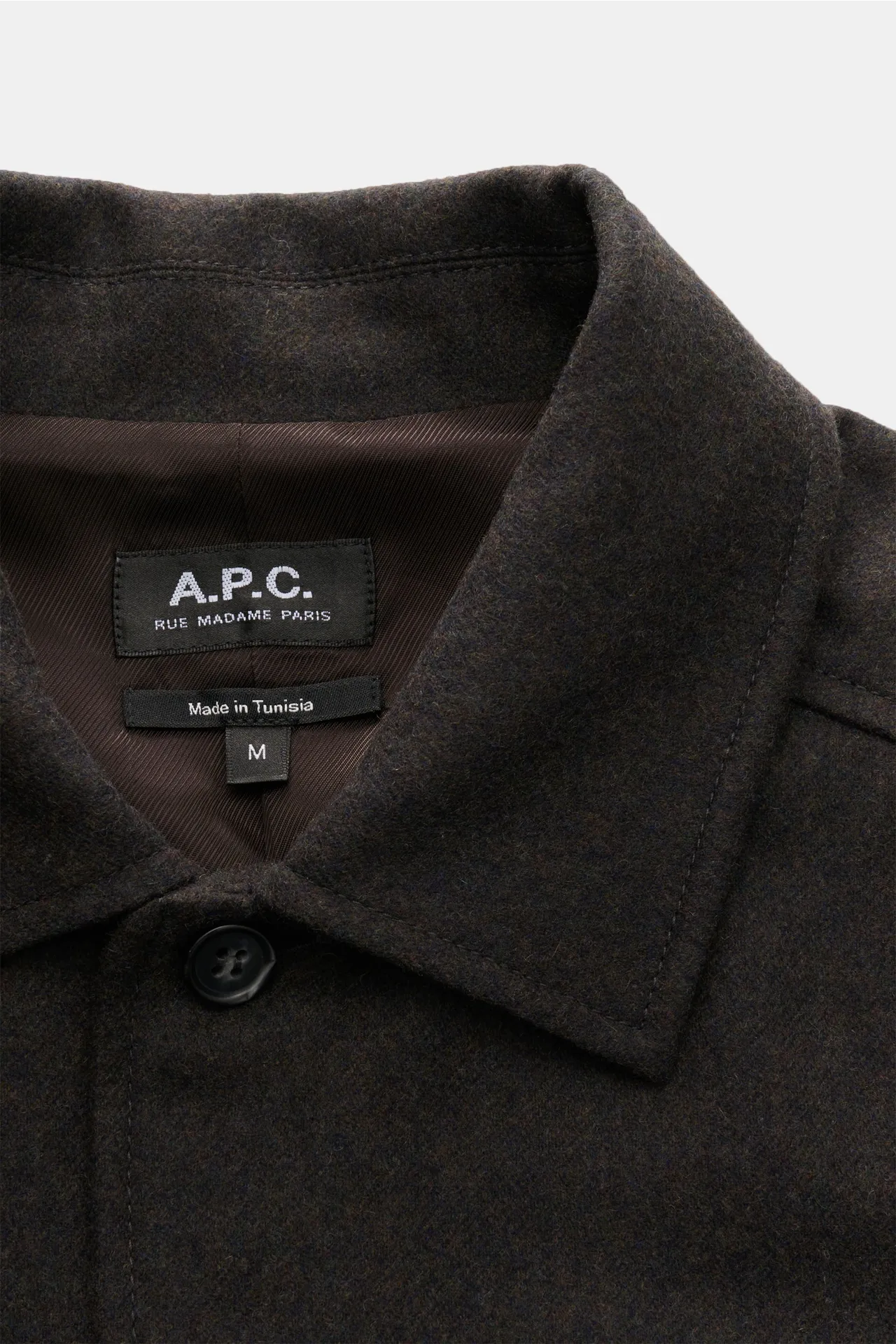 A.P.C. - Herren - Overshirt 'Jamie' graubraun meliert – Bild 2