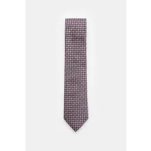 Zegna - Herren - Seidenkrawatte navy/rosé/dunkelblau kariert Zegna - Herren - Seidenkrawatte navy/rosé/dunkelblau kariert