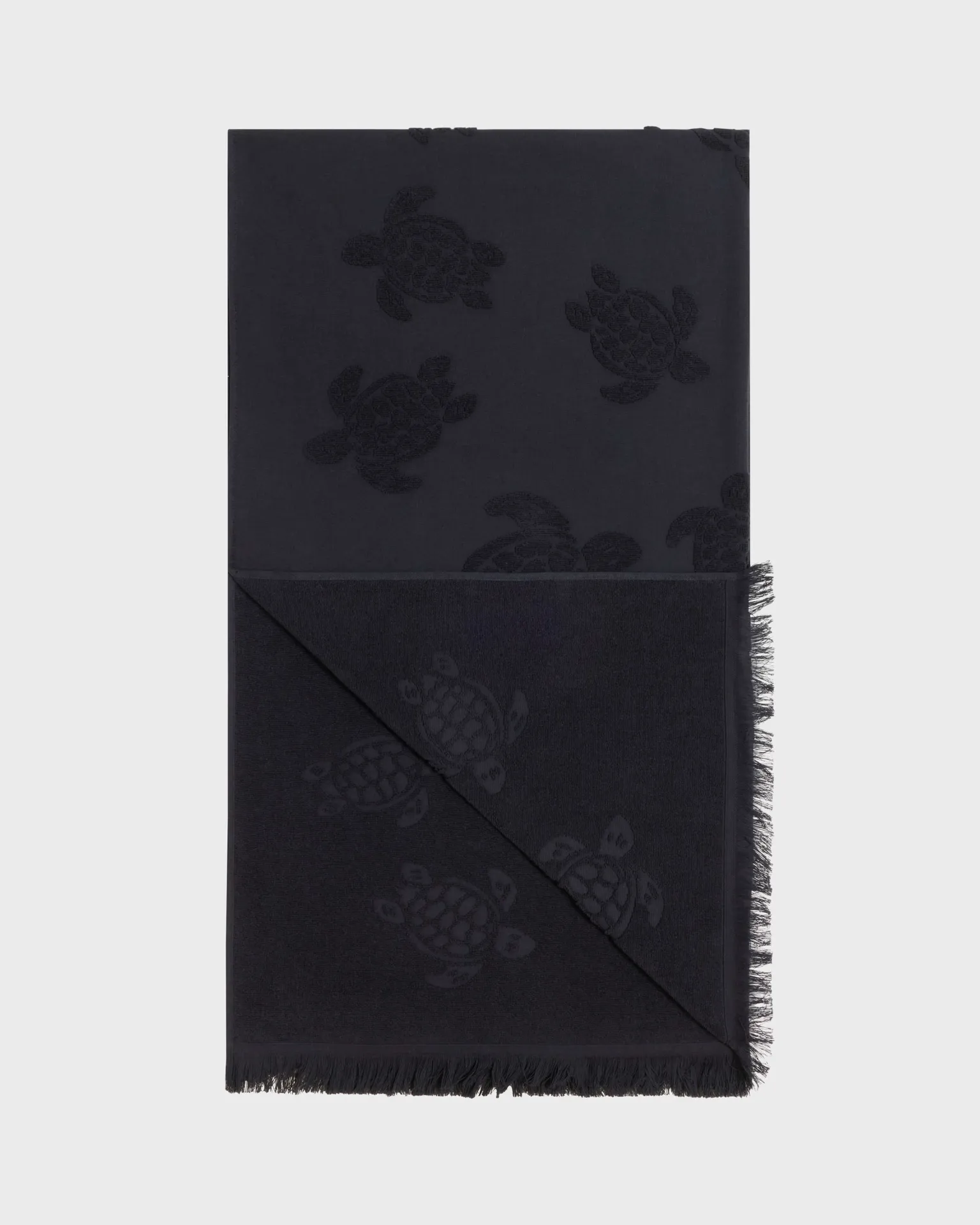 Vilebrequin - Strandtuch Aus Bio-baumwolle Schildkröten-jacquard - Strandtuch - Santah - Schwarz - Größe OSFA – Bild 2