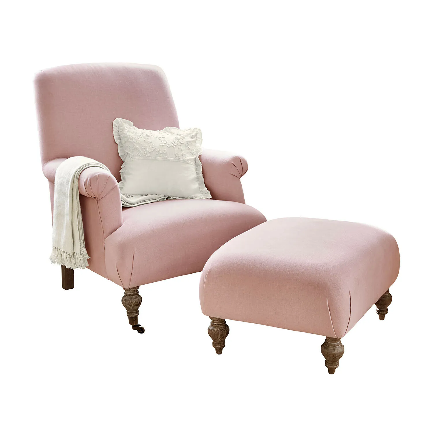 Sessel mit Hocker Rose de Lumière – Bild 3