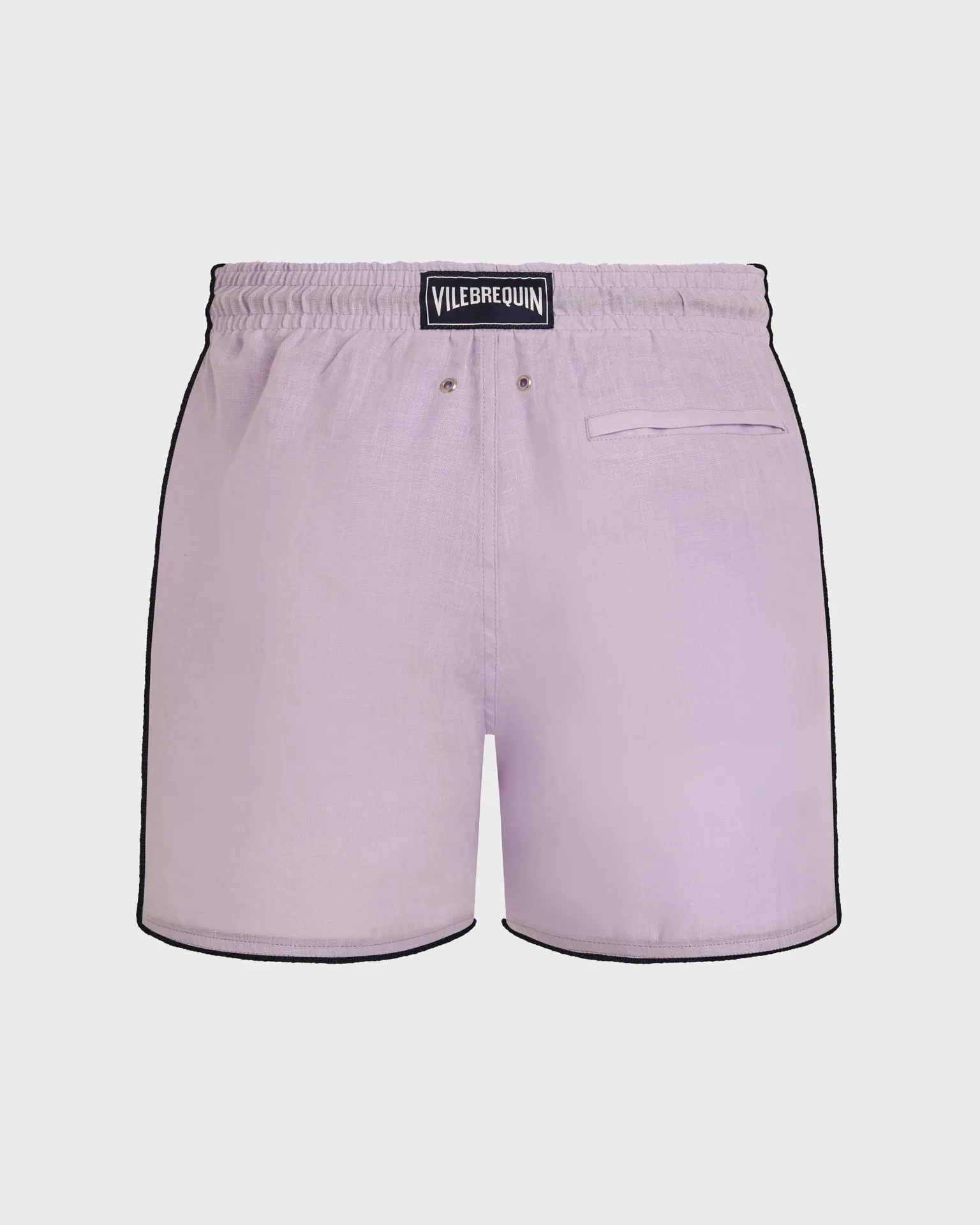 Vilebrequin - Solid Badeshorts Aus Leinen Für Herren - Bademode - Mallorca - Violett - Größe M – Bild 2