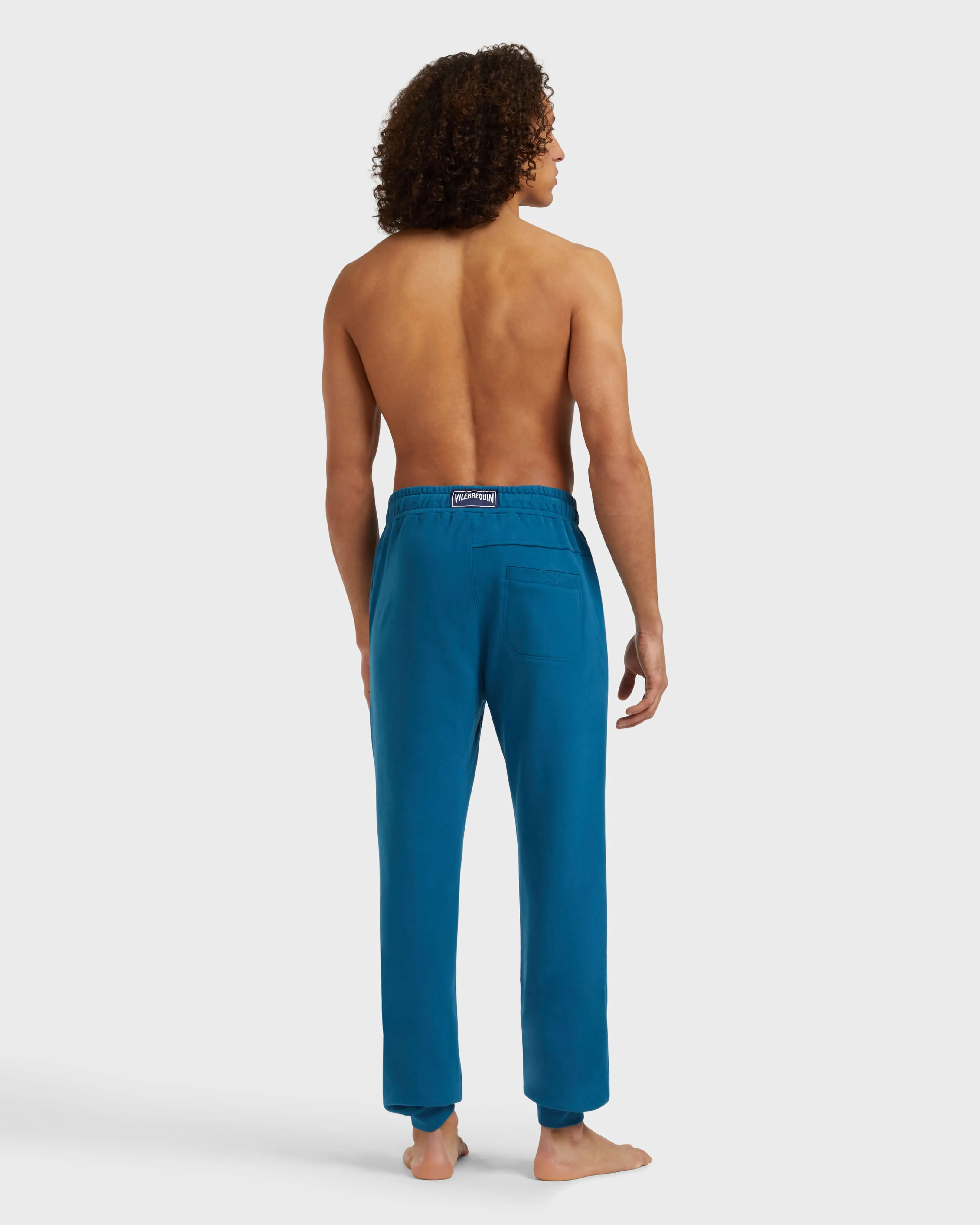 Vilebrequin - Solid Jogginghose Aus Baumwolle Für Herren - Hose - Clement - Blau - Größe L – Bild 4