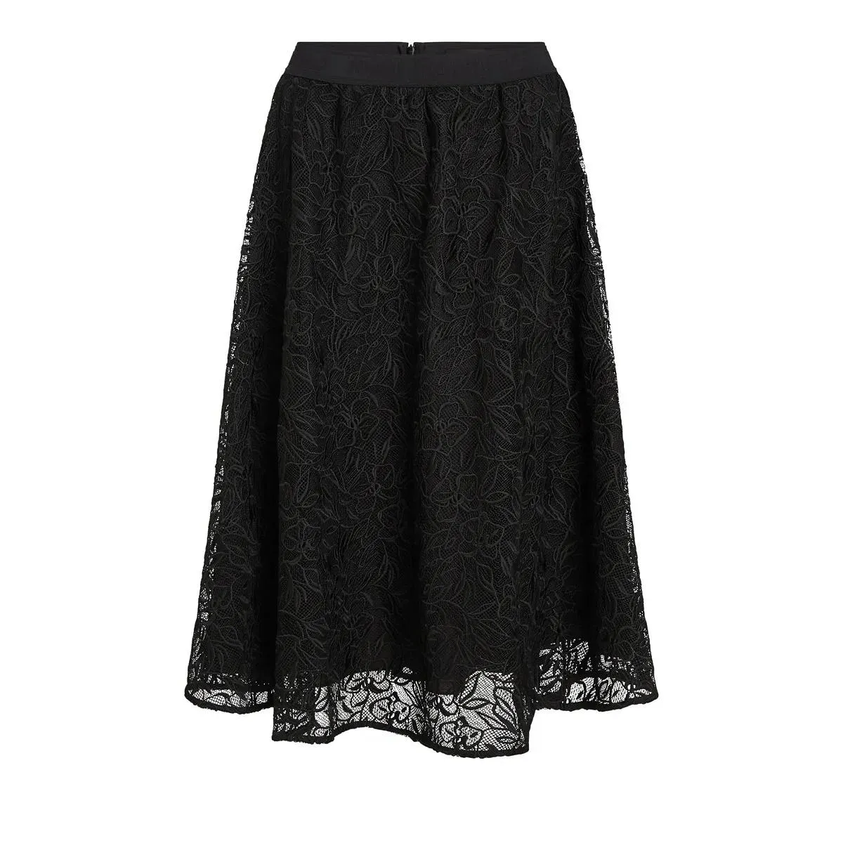 Karl Lagerfeld - ROCK MIT ORCHIDEENSTICKEREI - Größe 42 - schwarz Karl Lagerfeld - ROCK MIT ORCHIDEENSTICKEREI - Größe 42 - schwarz