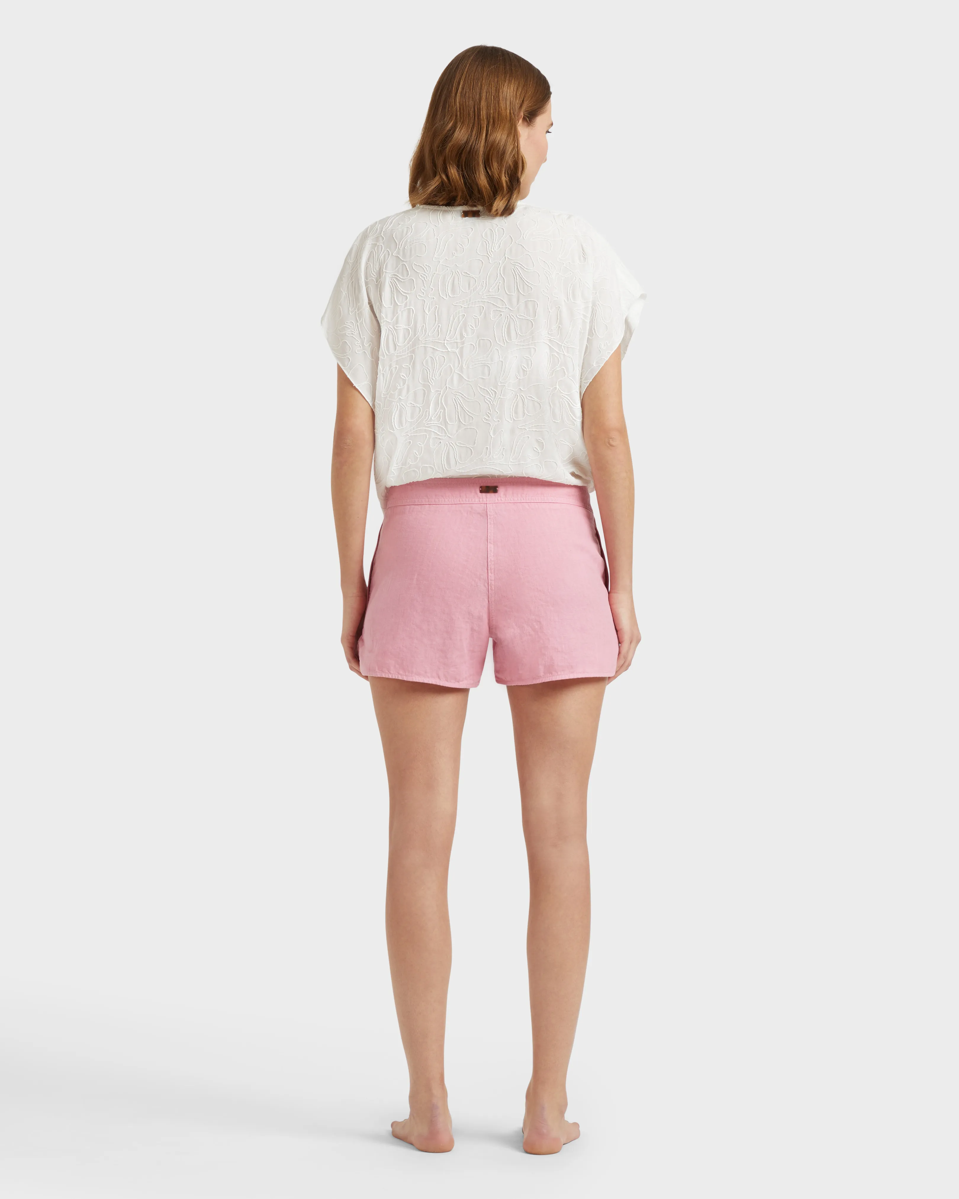 Vilebrequin - Bermudashorts Aus Leinen Für Damen - Bermuda - Loise - Rosa - Größe XS – Bild 4