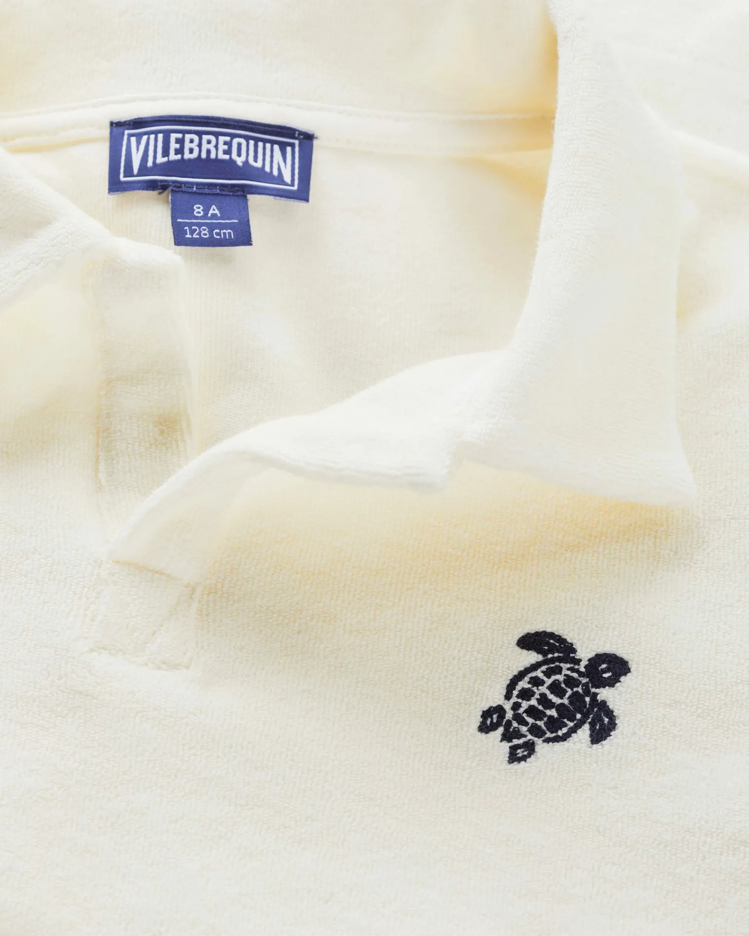 Vilebrequin - Frottee-polohemd Mit Aufgestickter Schildkröte Für Jungen - Polohemd - Gill - Weiss - Größe 12 – Bild 3