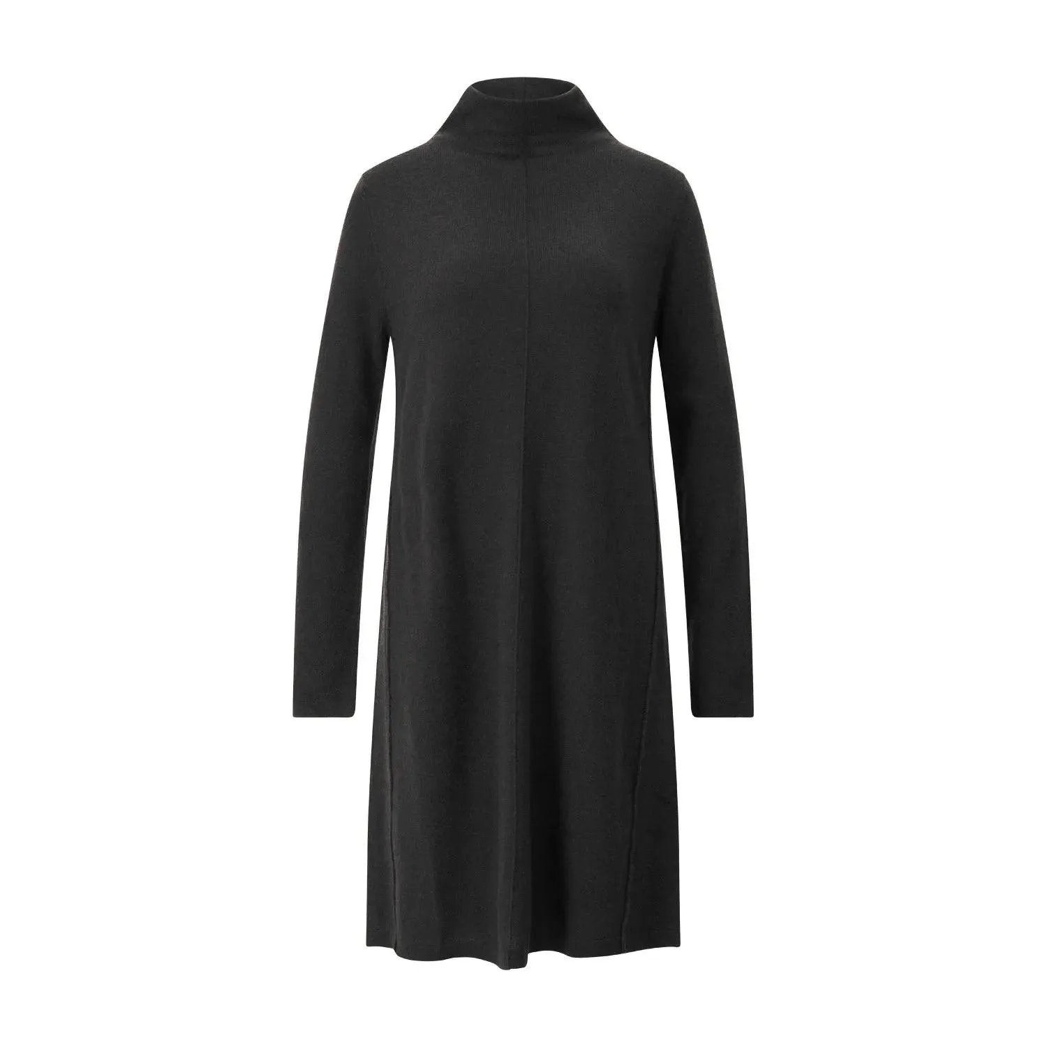 Allude - Midikleid mit Stehkragen - Größe L - schwarz Allude - Midikleid mit Stehkragen - Größe L - schwarz