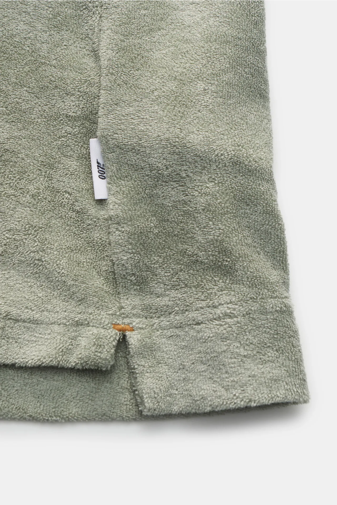 Orlebar Brown - Herren - Frottee Poloshirt 'Terry 007' graugrün – Bild 3