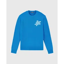 Vilebrequin - Turtle Rundhalspullover Aus Baumwolle Und Kaschmir Für Herren - Pullover - Rayol - Blau - Größe M Vilebrequin - Turtle Rundhalspullover Aus Baumwolle Und Kaschmir Für Herren - Pullover - Rayol - Blau - Größe M