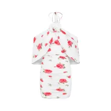 Magda Butrym - White Cream Printed Dress - Größe 36 - weiß Magda Butrym - White Cream Printed Dress - Größe 36 - weiß