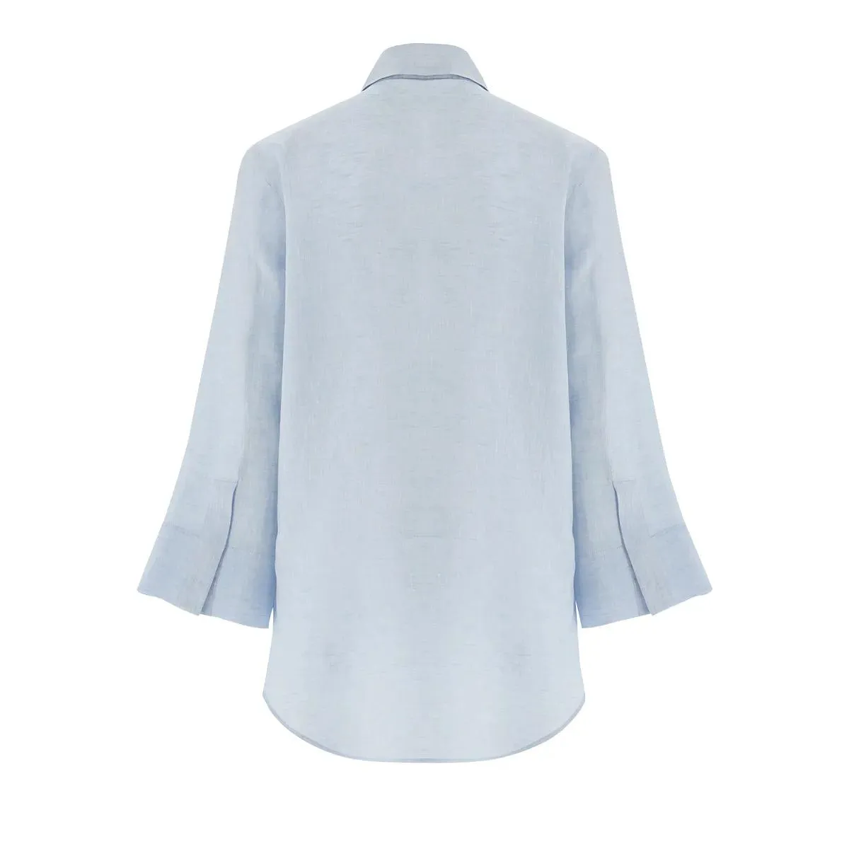 VAN LAACK - Bluse Modern Fit Uni - Größe 44 - blau – Bild 3