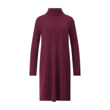 Allude - Midikleid mit Stehkragen - Größe S - rot Allude - Midikleid mit Stehkragen - Größe S - rot