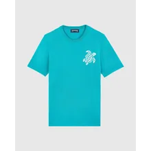 Vilebrequin - Jacquard Turtle T-shirt Aus Baumwolle Für Herren - T-shirt - Cristau - Grün - Größe L Vilebrequin - Jacquard Turtle T-shirt Aus Baumwolle Für Herren - T-shirt - Cristau - Grün - Größe L