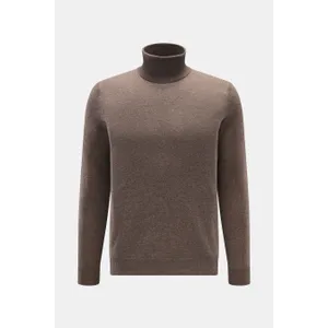 FTC - Herren - Cashmere Rollkragenpullover graubraun meliert FTC - Herren - Cashmere Rollkragenpullover graubraun meliert