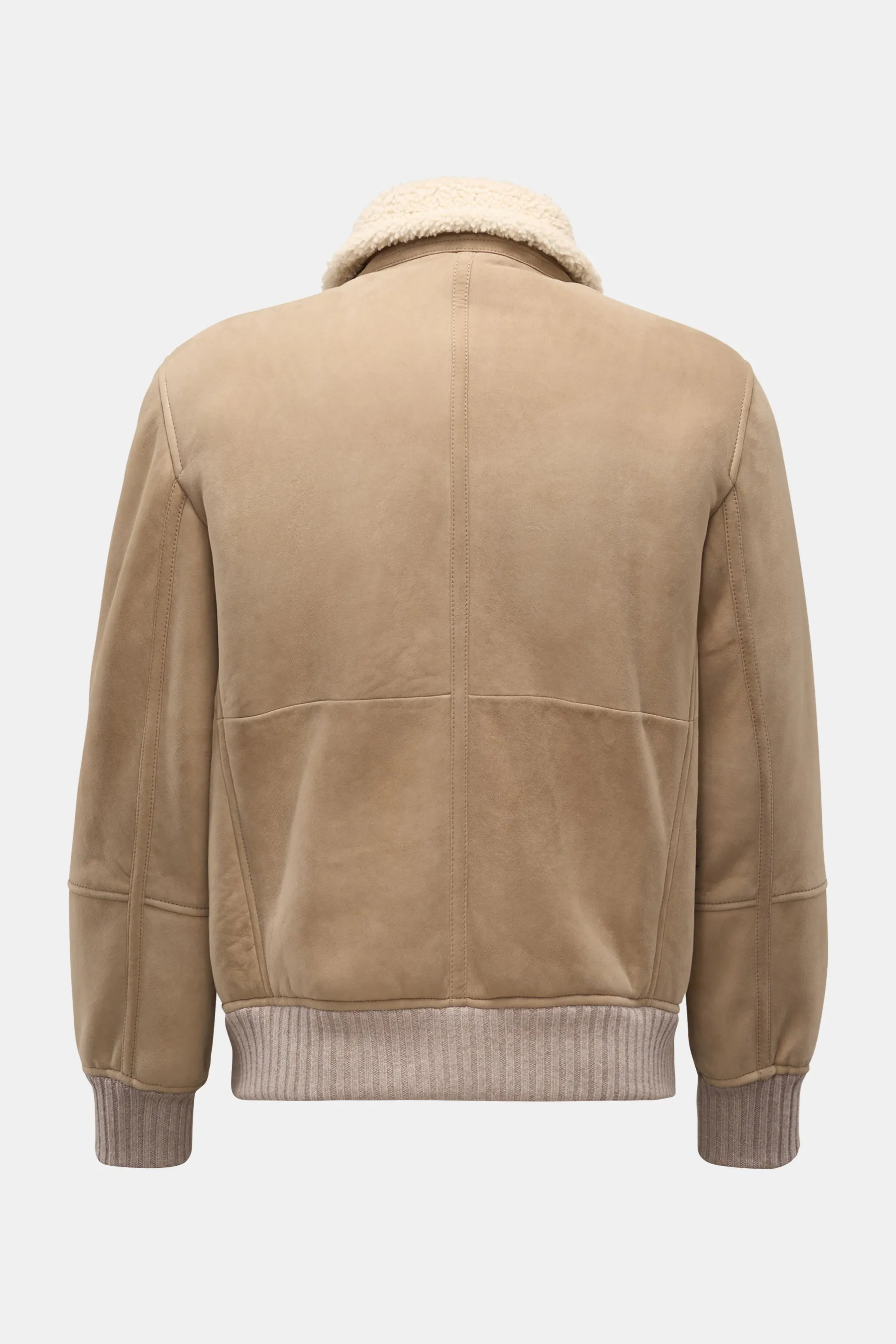 Brunello Cucinelli - Herren - Lammfell-Blouson beige – Bild 2