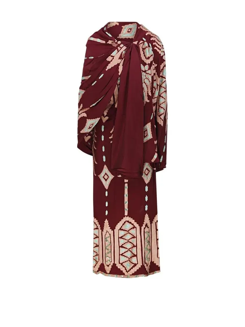 JOHANNA ORTIZ - Wedge Weave Ankle Dress - Größe 4 - braun JOHANNA ORTIZ - Wedge Weave Ankle Dress - Größe 4 - braun