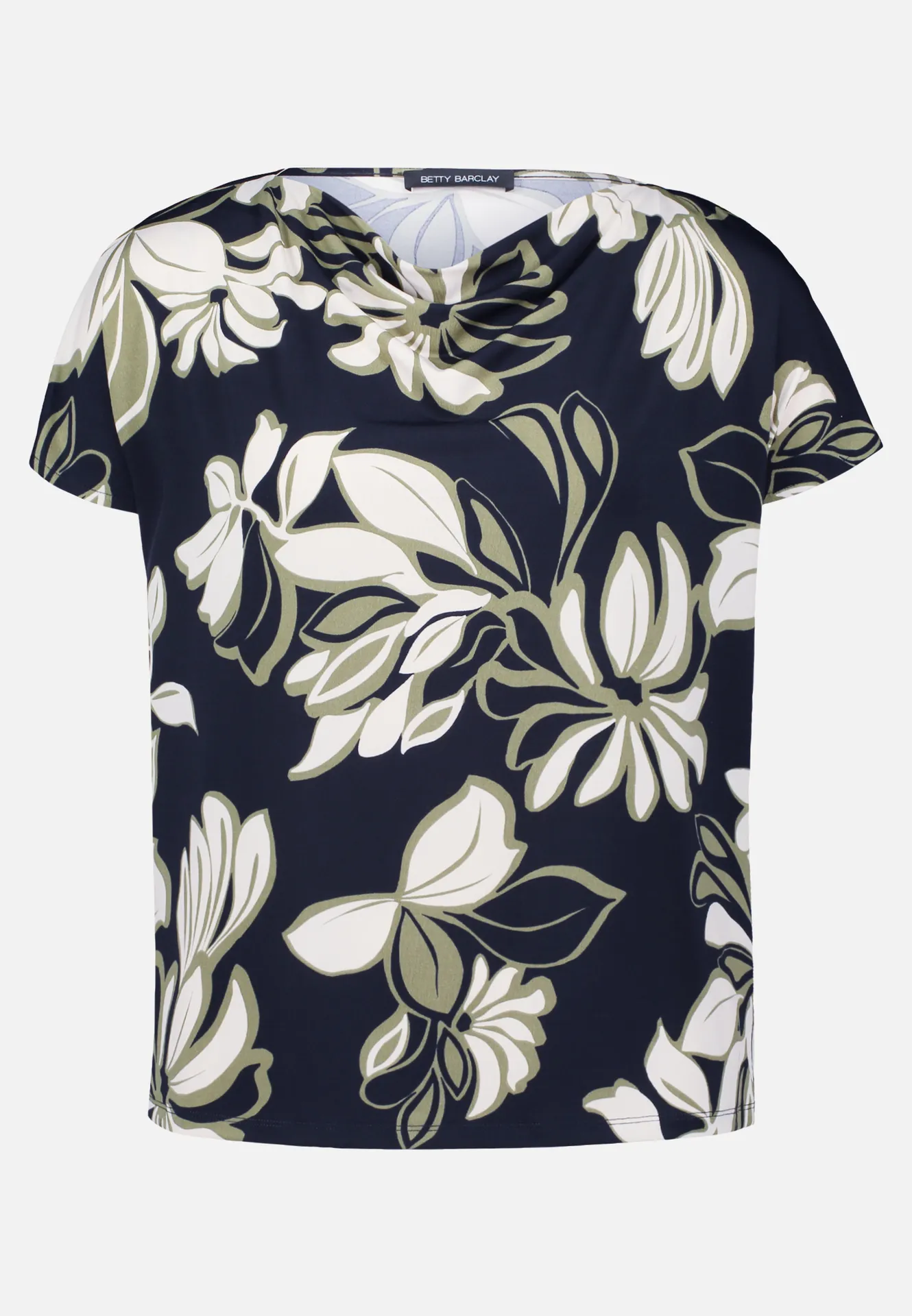 Printshirt mit Wasserfallausschnitt – Bild 3