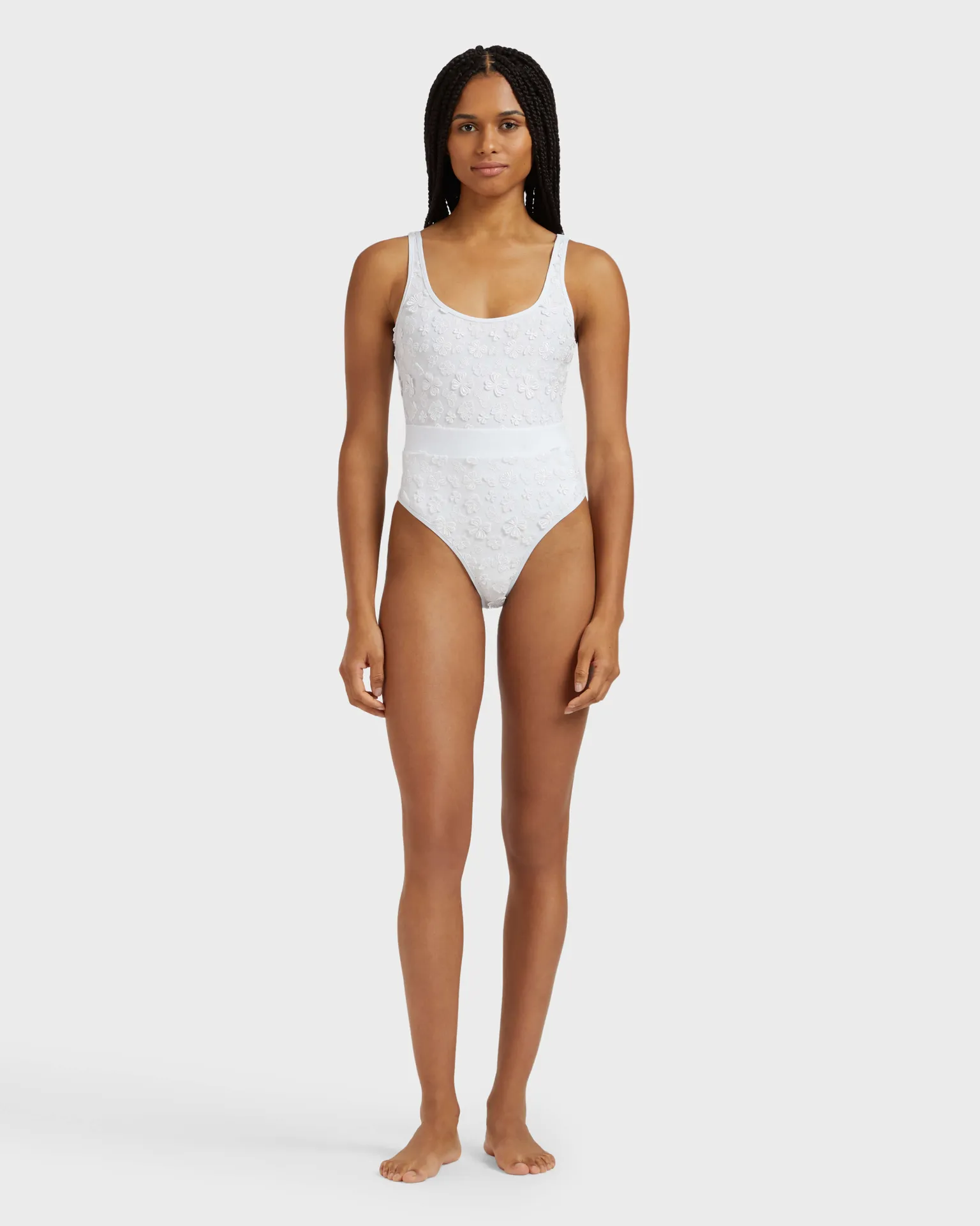 Vilebrequin - Badeanzug Mit Blumenstickerei Für Damen - Bademode - Fashion - Weiss - Größe M – Bild 3