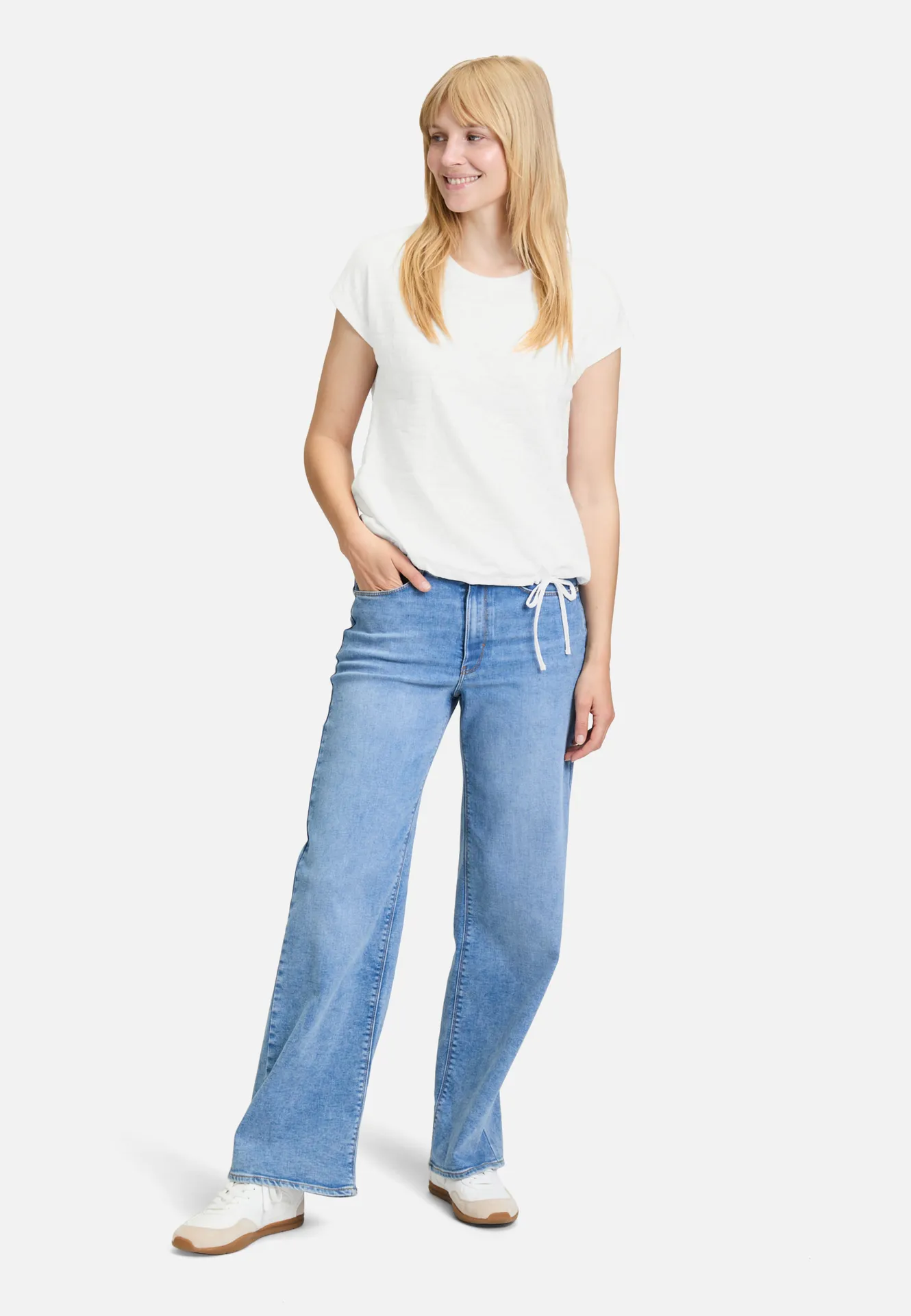 Strukturshirt mit Tunnelzug – Bild 2