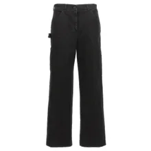 NUDE - Straight Leg Cargo Pants With Medium Waist - Größe 40 - schwarz NUDE - Straight Leg Cargo Pants With Medium Waist - Größe 40 - schwarz