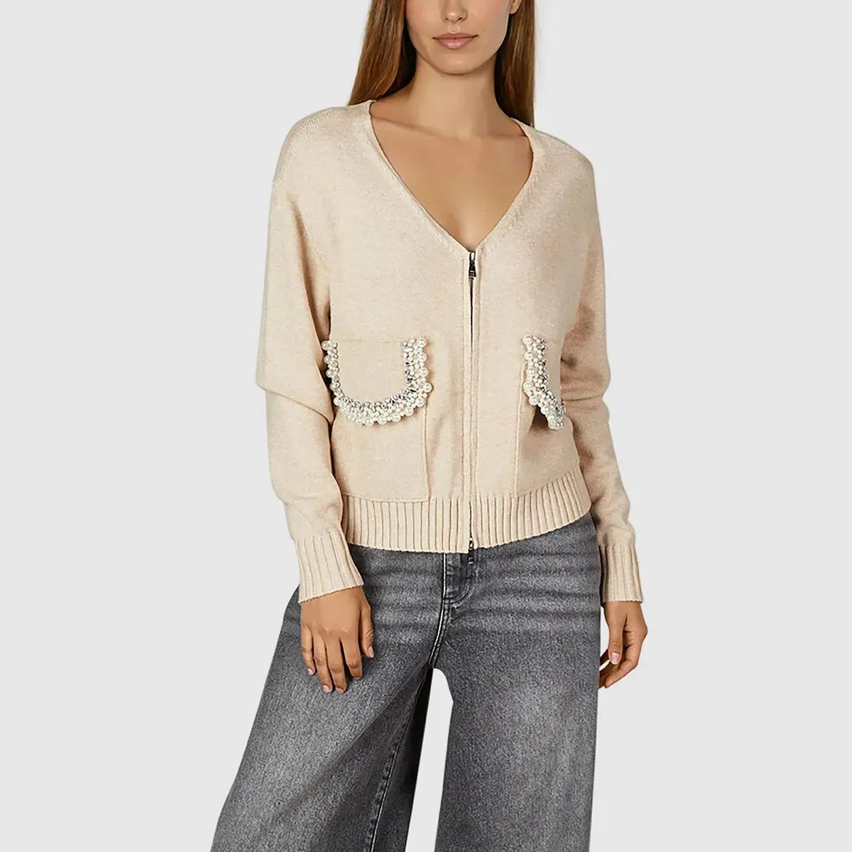 Marc Aurel - Strickjacke - Größe 46 - beige – Bild 4