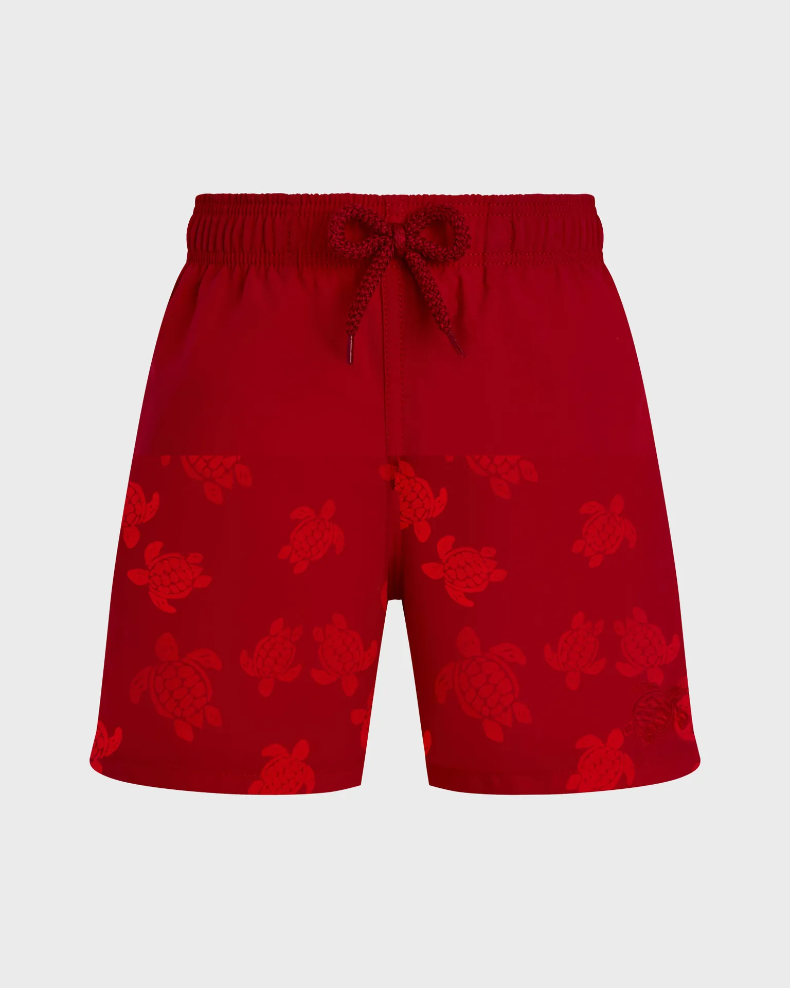 Vilebrequin - Mit Wasser Reagierende Ronde Des Tortues Badeshorts Für Jungen - Bademode - Jim - Rot - Größe 8 – Bild 3