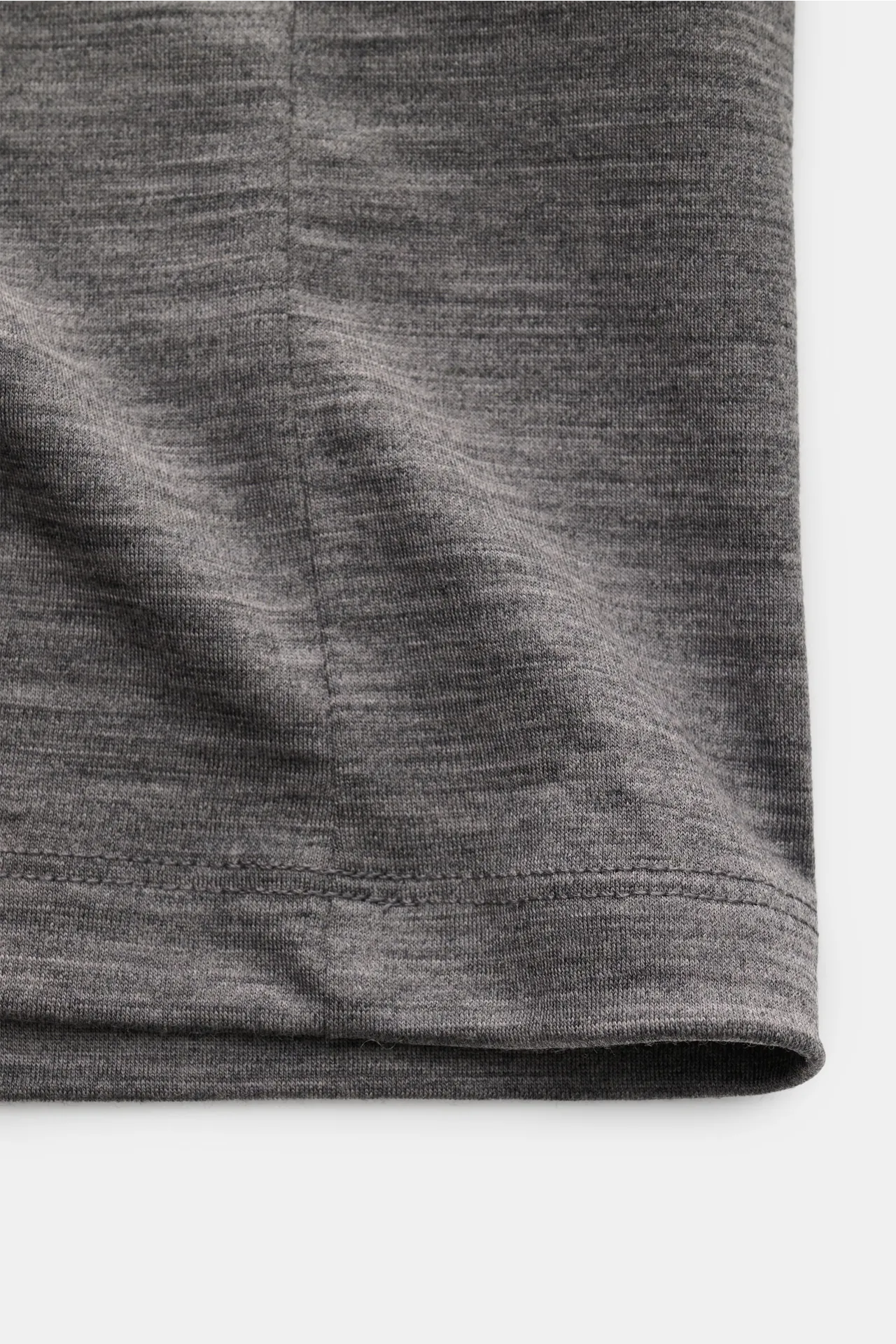 The Product is the Hero - Herren - Merino T-Shirt 'Wool Tee' dunkelgrau meliert – Bild 3