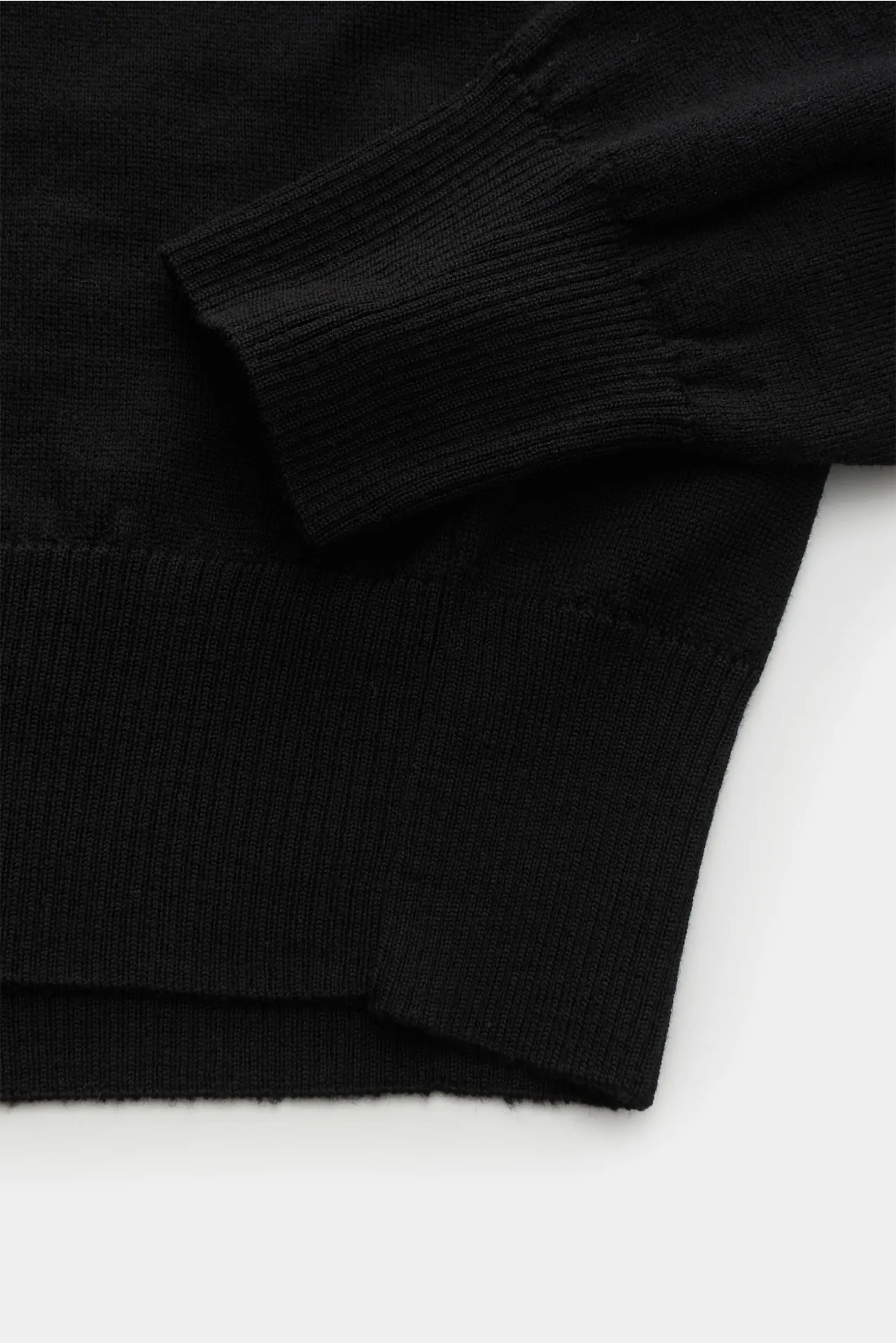 Ami Paris - Herren - Merino Rundhalspullover schwarz – Bild 3