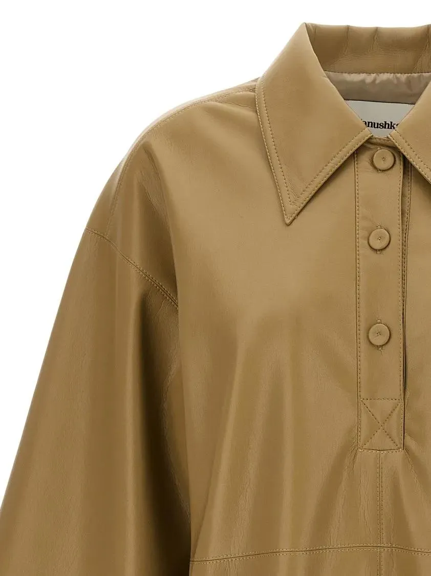 Nanushka - 'Clarice' Blouse - Größe XS - braun – Bild 3