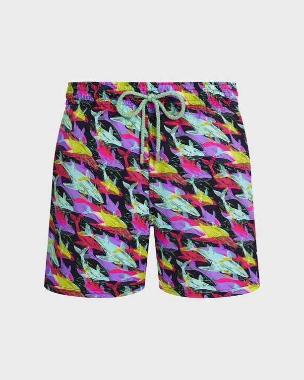 Vilebrequin - Kurze Whales Offset Stretch-badeshorts Für Herren - Bademode - Monrise - Blau - Größe S Vilebrequin - Kurze Whales Offset Stretch-badeshorts Für Herren - Bademode - Monrise - Blau - Größe S