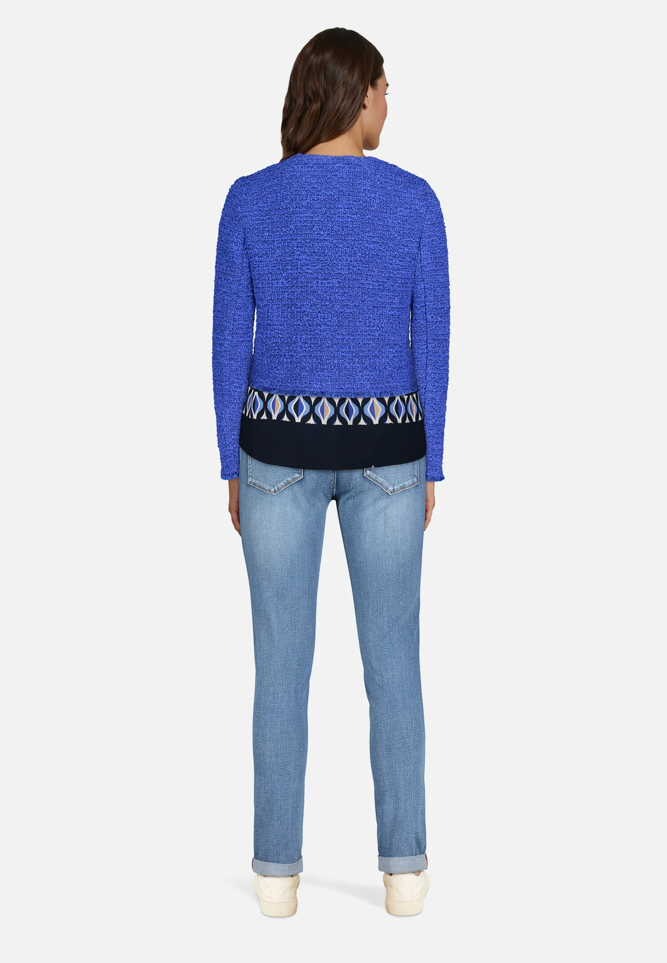 Longbluse mit Stehkragen Longbluse mit Stehkragen