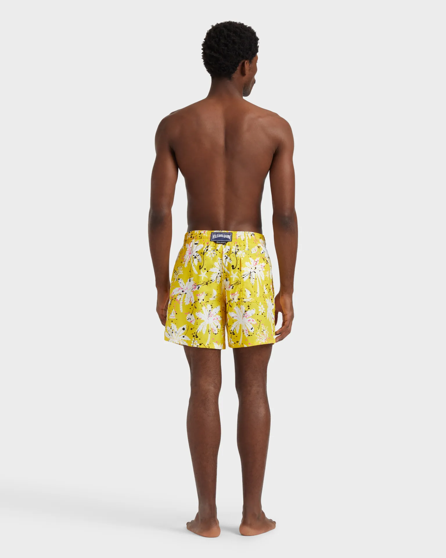 Vilebrequin - Men Swim Shorts Hawai Splash - Vbq X Palm Angels - Bademode - Moorea - Gelb - Größe M – Bild 4
