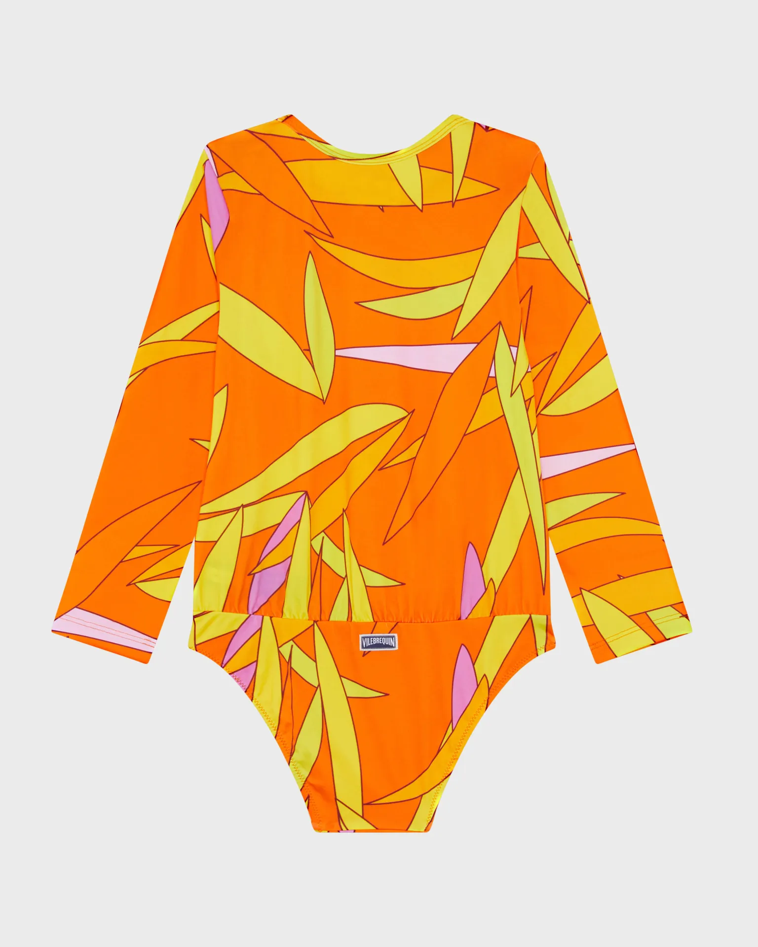 Vilebrequin - Madrague Rashguard-badeanzug Für Mädchen - Rashguard - Galaxie - Orange - Größe 2 – Bild 2