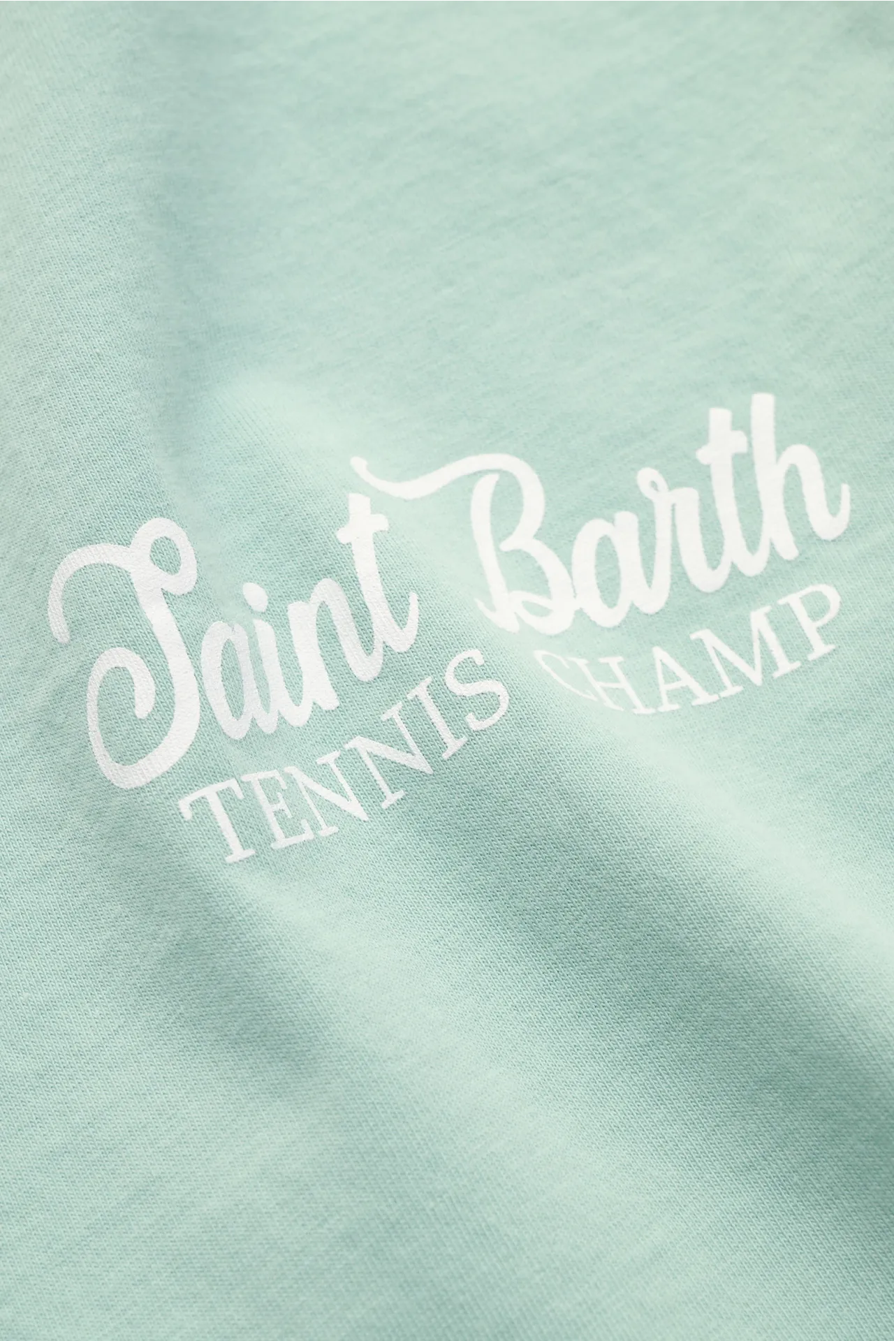 MC2 Saint Barth - Herren - Rundhals-T-Shirt 'Tennis Champ' mintgrün – Bild 5
