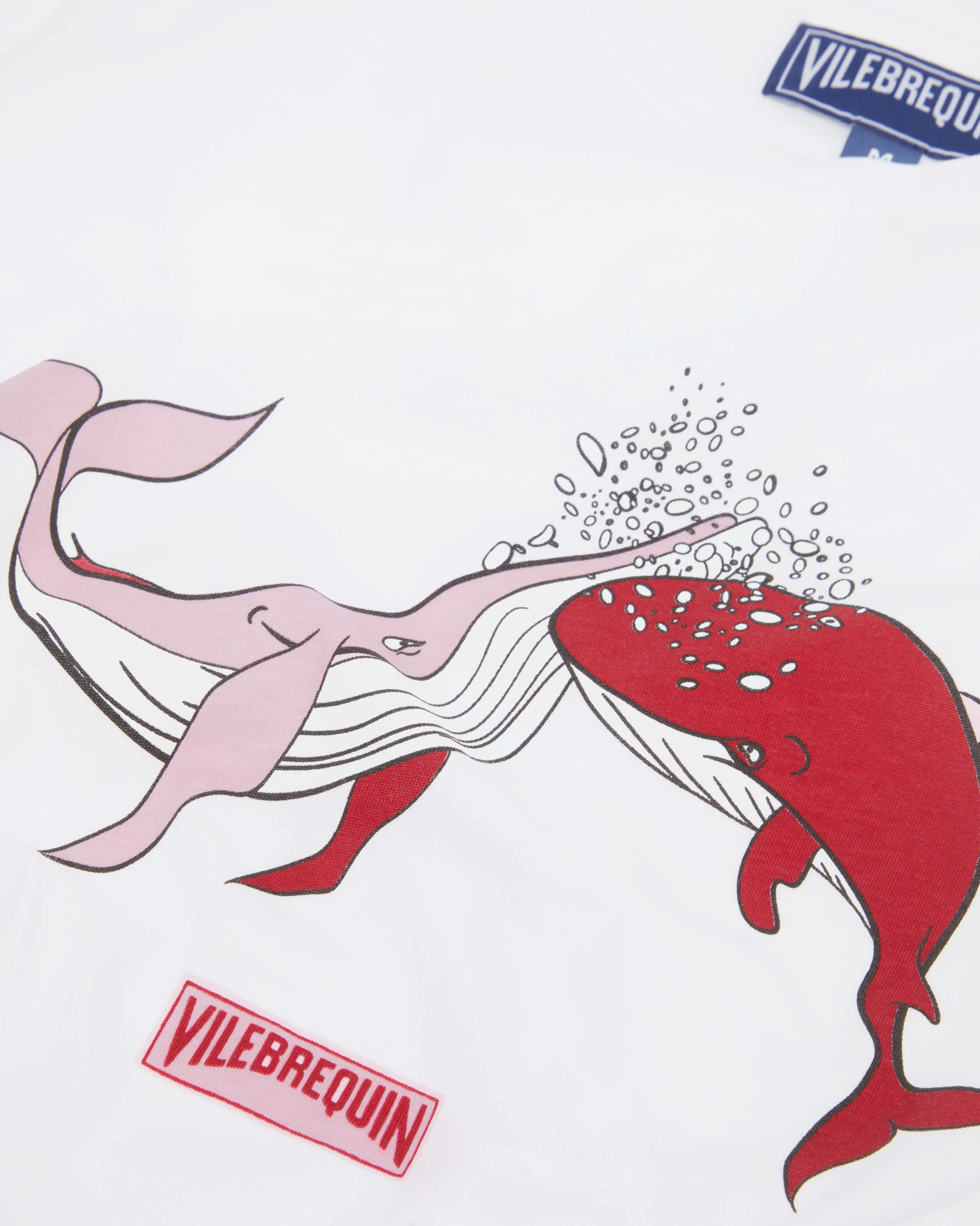Vilebrequin - Whales Love T-shirt Aus Bio-baumwolle Für Herren - T-shirt - Thom - Weiss - Größe XL – Bild 6