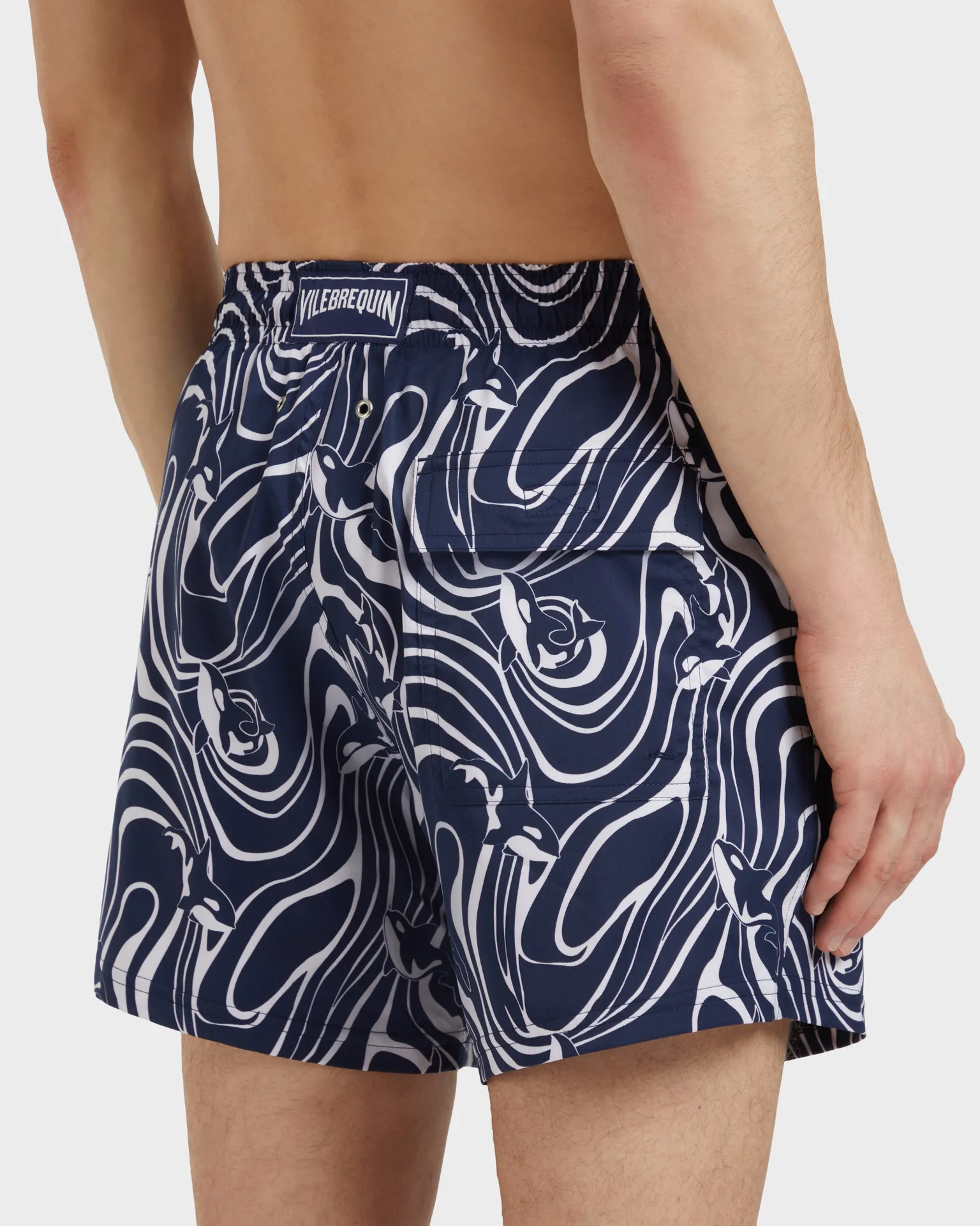 Vilebrequin - Kurze Orcas Stretch-badeshorts Für Herren - Bademode - Monrise - Blau - Größe L – Bild 6