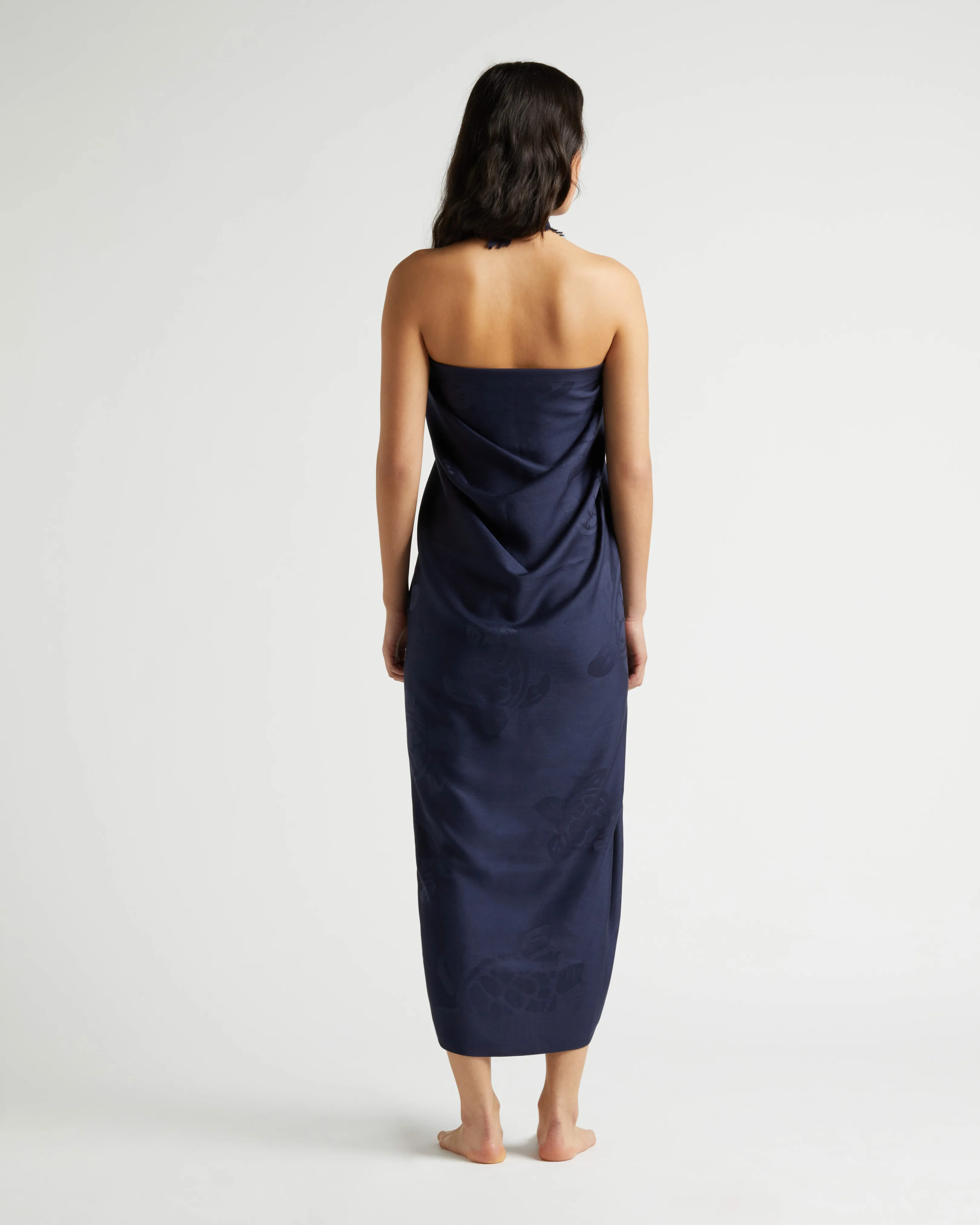 Vilebrequin - Strandtuch Aus Bio-baumwolle Schildkröten-jacquard - Strandtuch - Santah - Blau - Größe OSFA – Bild 3