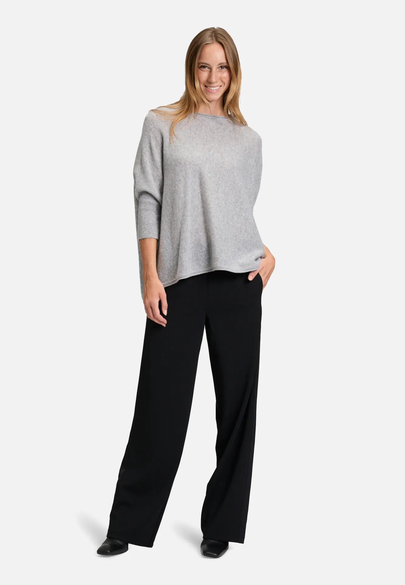 Kaschmir-Pullover mit überschnittenen Ärmeln – Bild 2