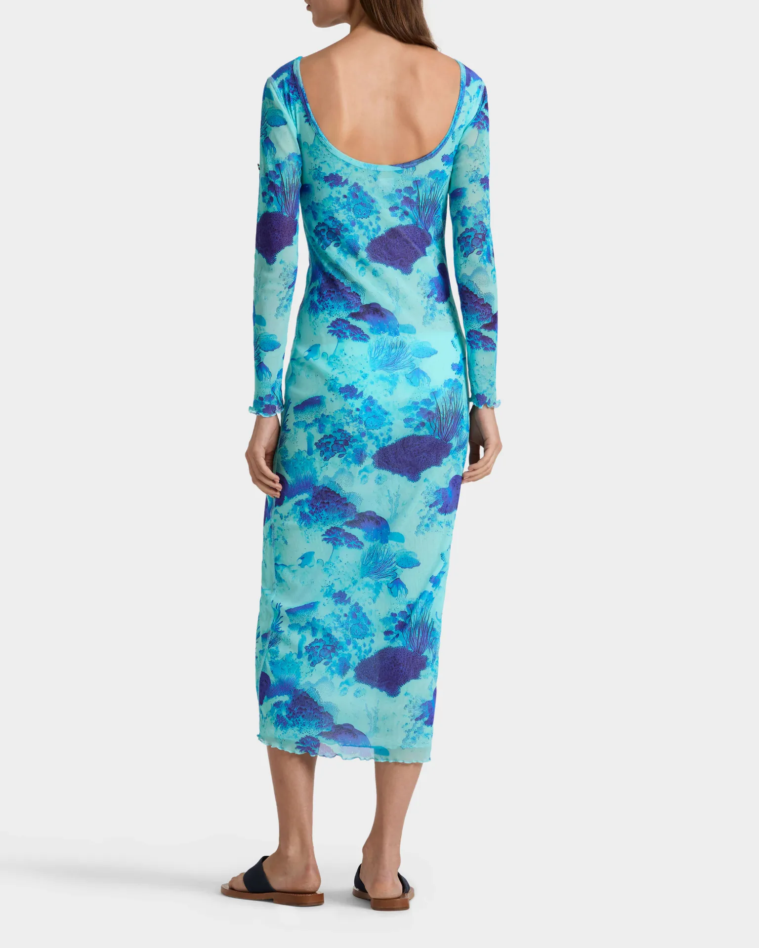 Vilebrequin - Langes Coral Reef Tüllkleid Für Damen - Kleid - Lisabeth - Blau - Größe XS – Bild 4