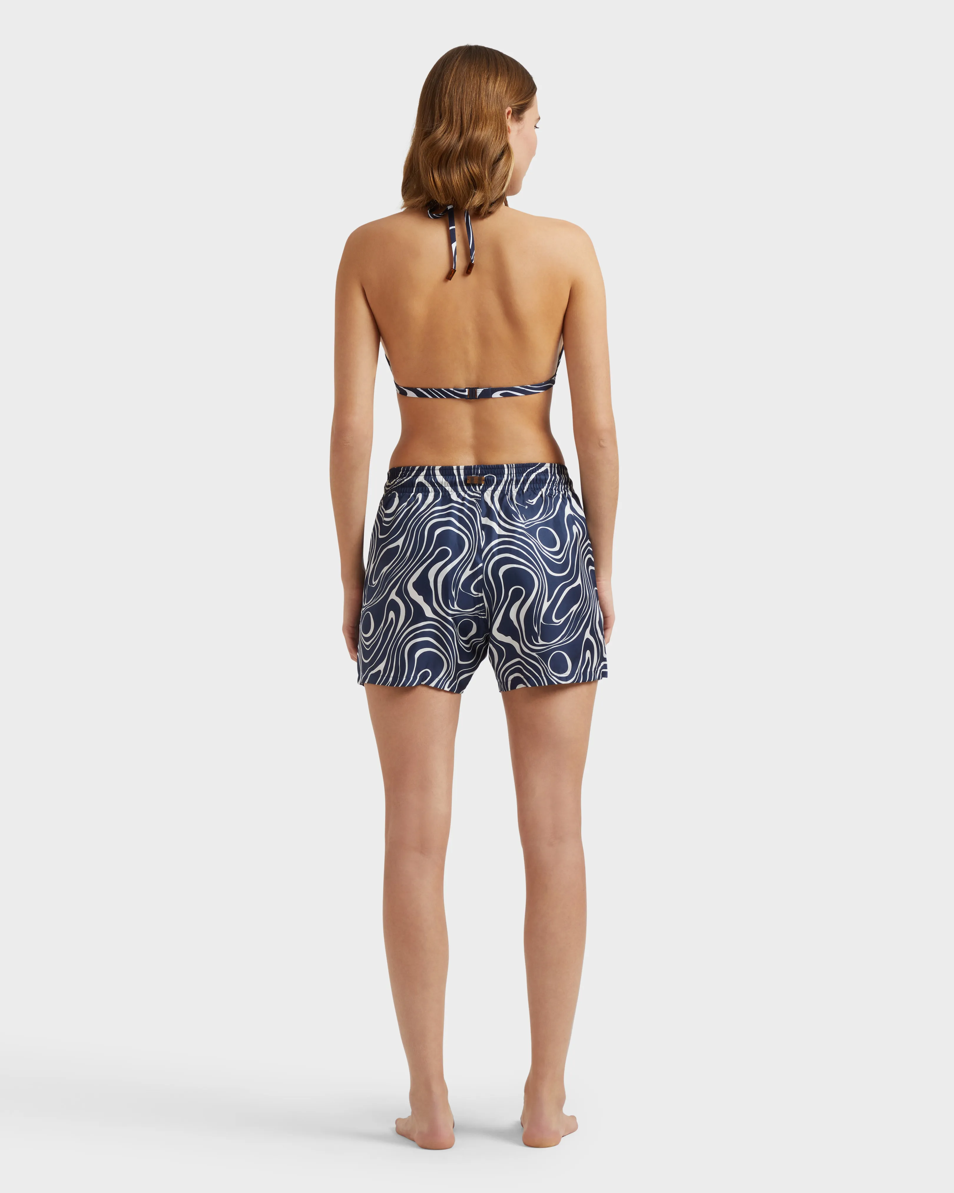 Vilebrequin - Waves Bermudashorts Aus Seide Für Damen - Bermuda - Lika - Blau - Größe M – Bild 4
