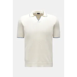 Fedeli - Herren - Kurzarm-Strickpolo %27Delta%27 offwhite Fedeli - Herren - Kurzarm-Strickpolo %27Delta%27 offwhite