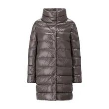 Herno - Lange Steppjacke aus Daunen - Größe 36 - grau Herno - Lange Steppjacke aus Daunen - Größe 36 - grau