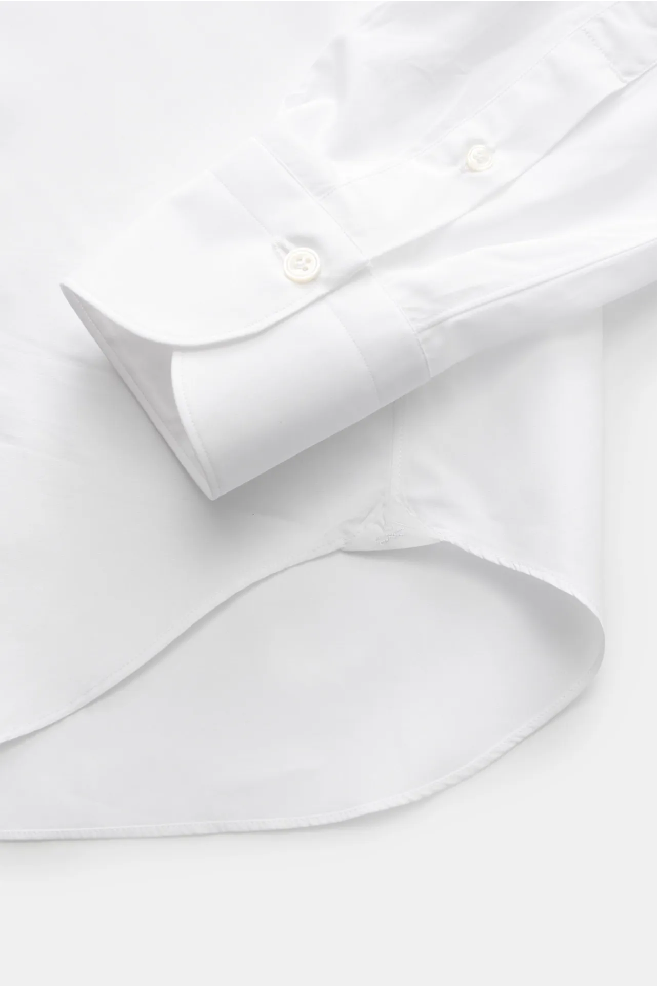 Finamore - Herren - Business Hemd 'Sergio Milano' Haifisch-Kragen weiß – Bild 3