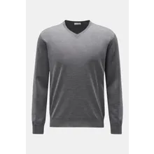 BRAUN Hamburg Essentials - Herren - Merino Feinstrick-Pullover grau BRAUN Hamburg Essentials - Herren - Merino Feinstrick-Pullover grau